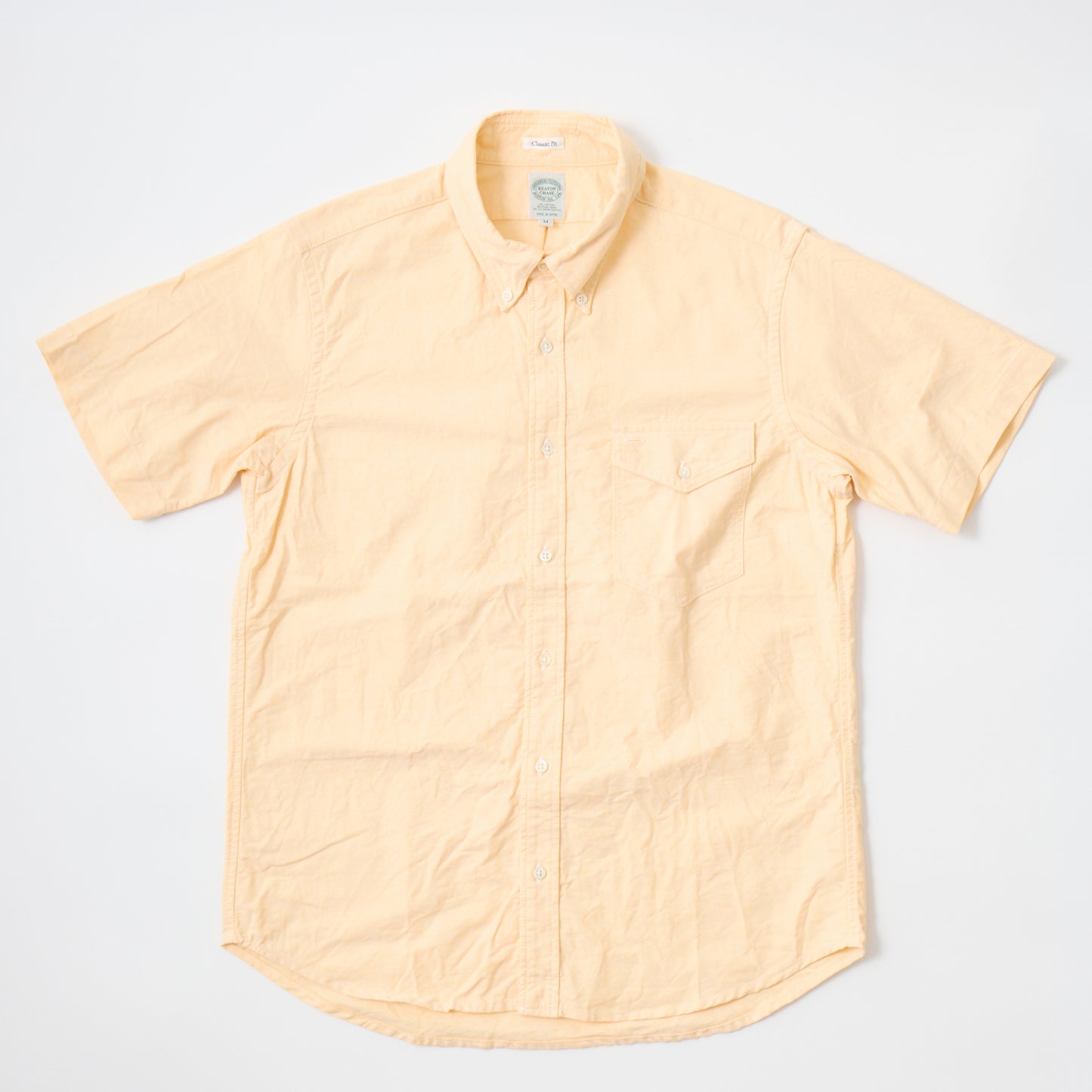 KEATON CHASE USA S/S CLASSIC FIT FULL OPEN BD SHIRT - PREMIUM OXFORD