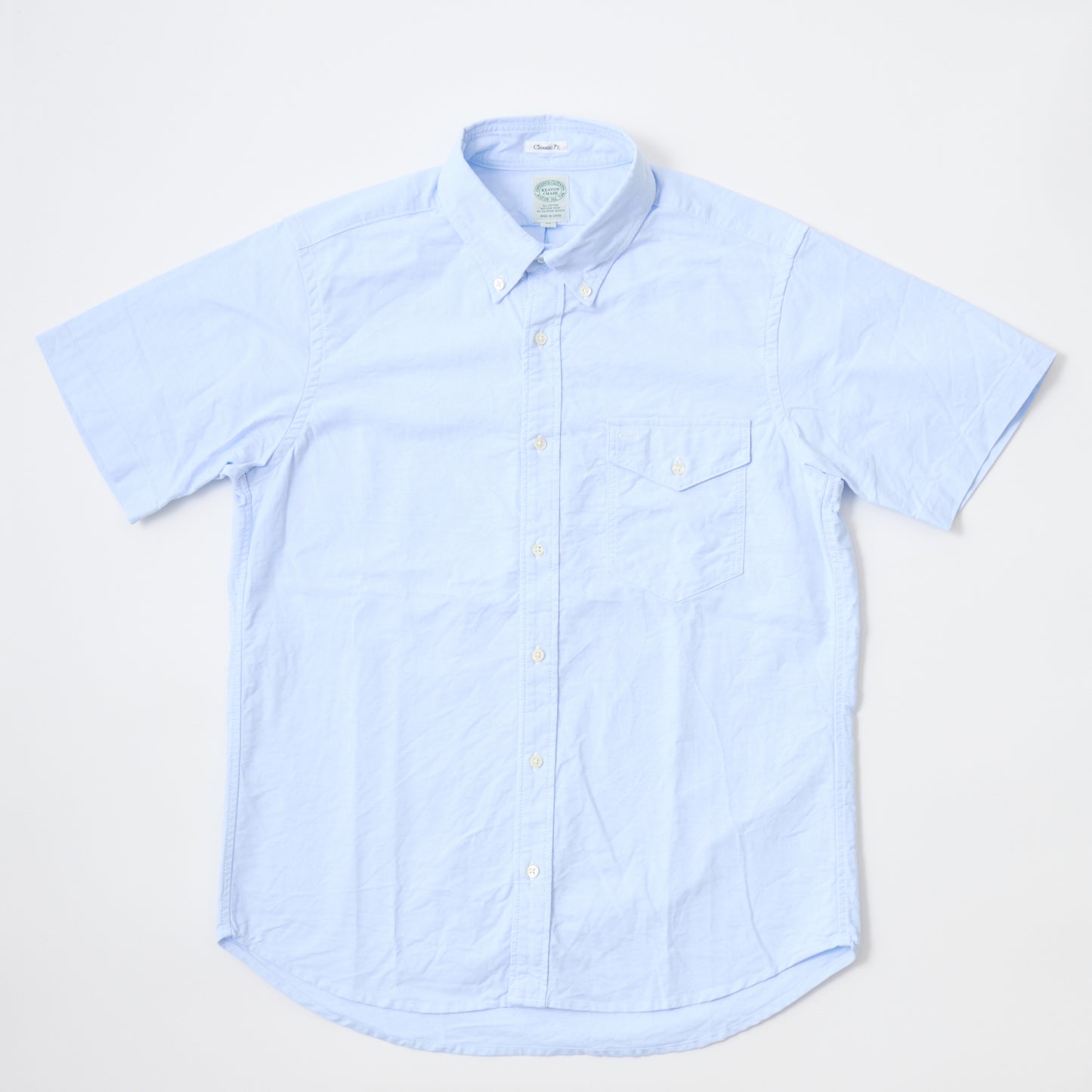KEATON CHASE USA S/S CLASSIC FIT FULL OPEN BD SHIRT - PREMIUM OXFORD