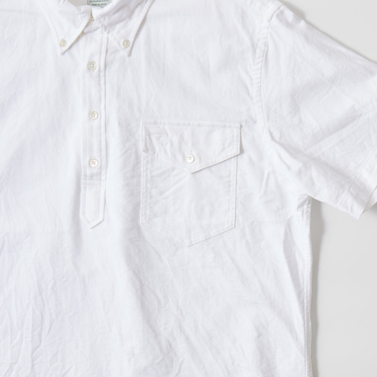 KEATON CHASE USA S/S CLASSIC FIT PULLOVER BD SHIRT PREMIUM OXFORD