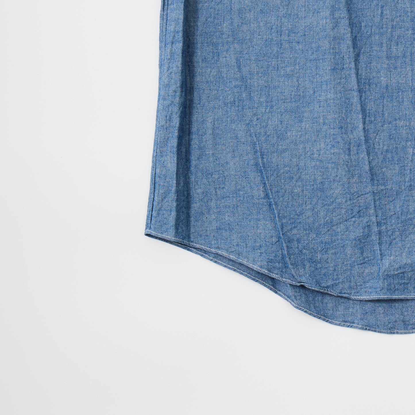 KEATON CHASE USA L/S PULLOVER BD SHIRT 5oz INDIGO CHAMBRAY