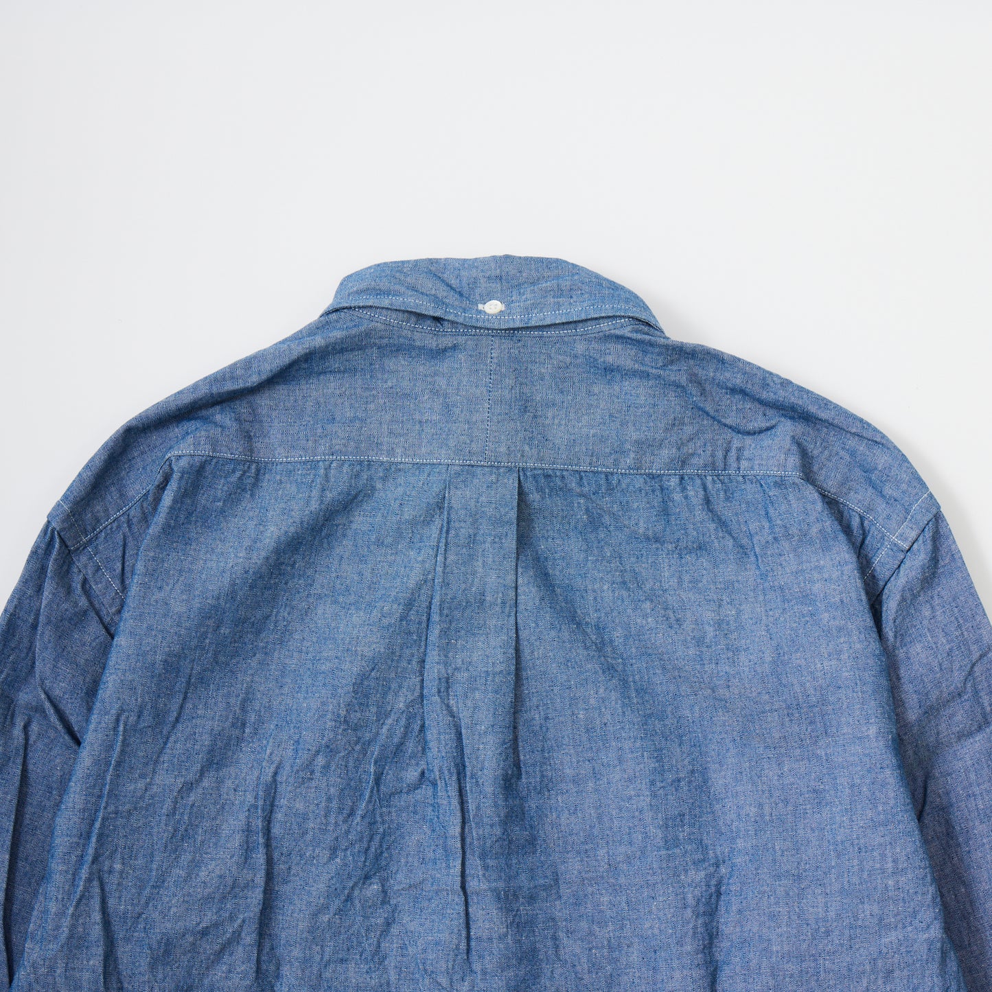 KEATON CHASE USA L/S PULLOVER BD SHIRT 5oz INDIGO CHAMBRAY