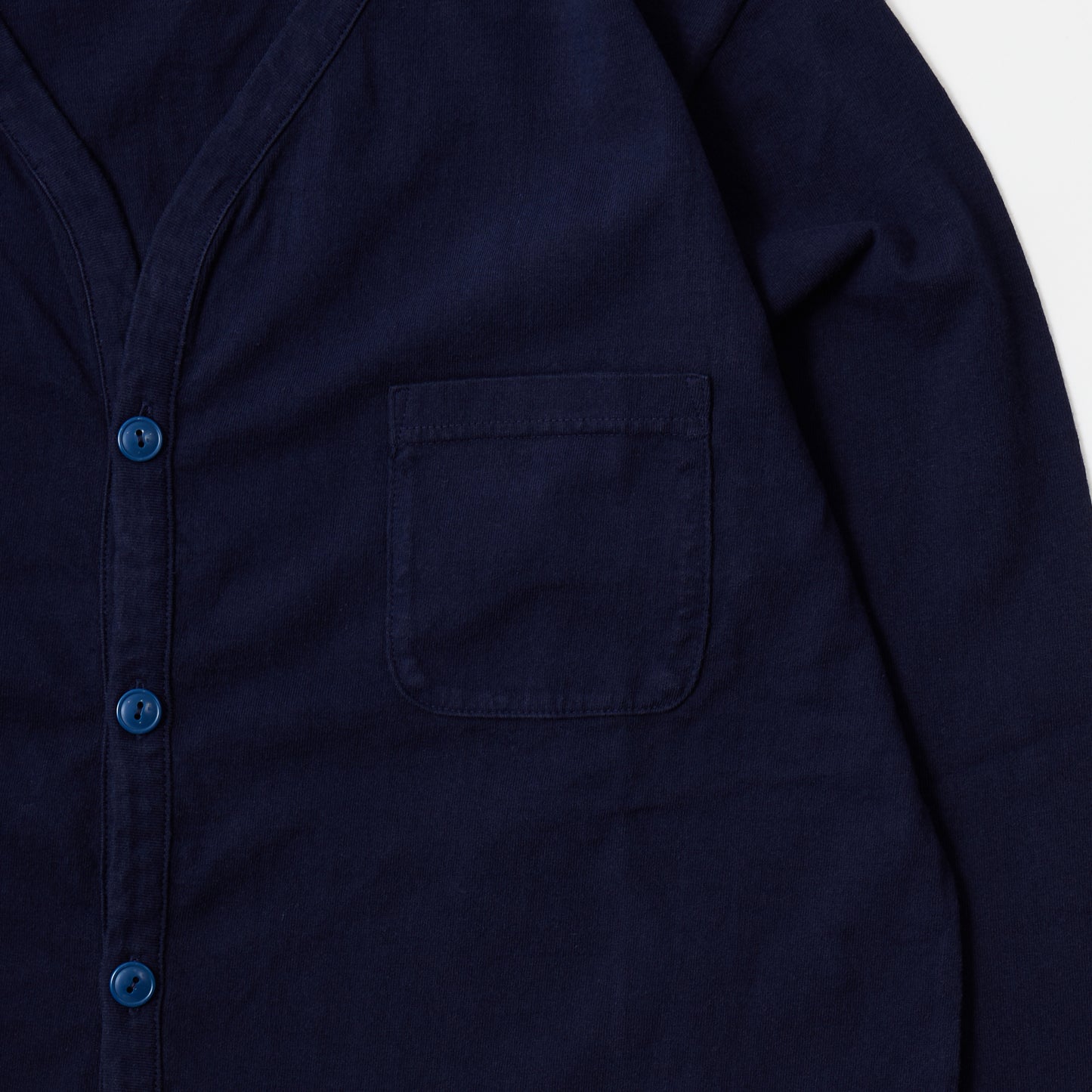 FELCO L/S BINDER V NECK CARDIGAN W/POCKET 7oz 16SINGLE RUFFY JERSEY - 11 COLORS