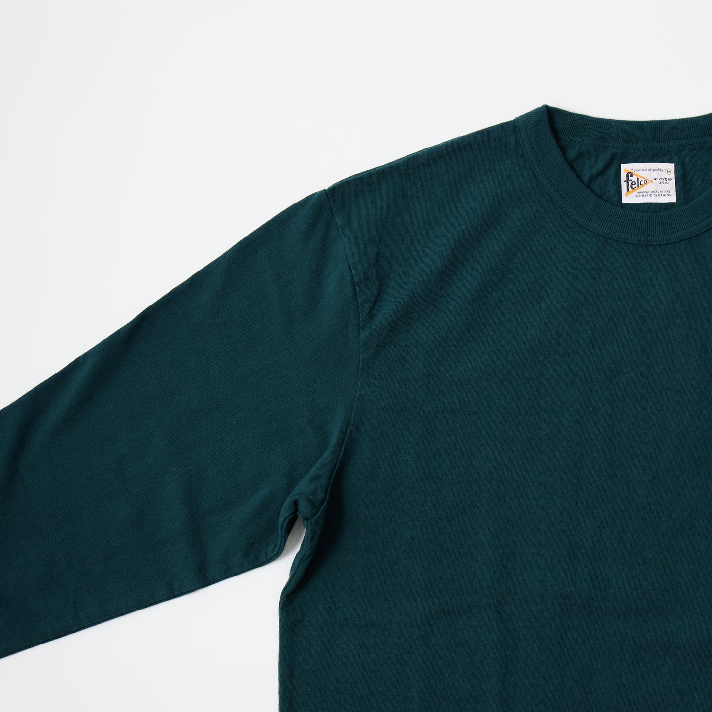 FELCO L/S BINDER NECK CREW POCKET-T 7oz 16SINGLE RUFFY JERSEY - 13 COLORS