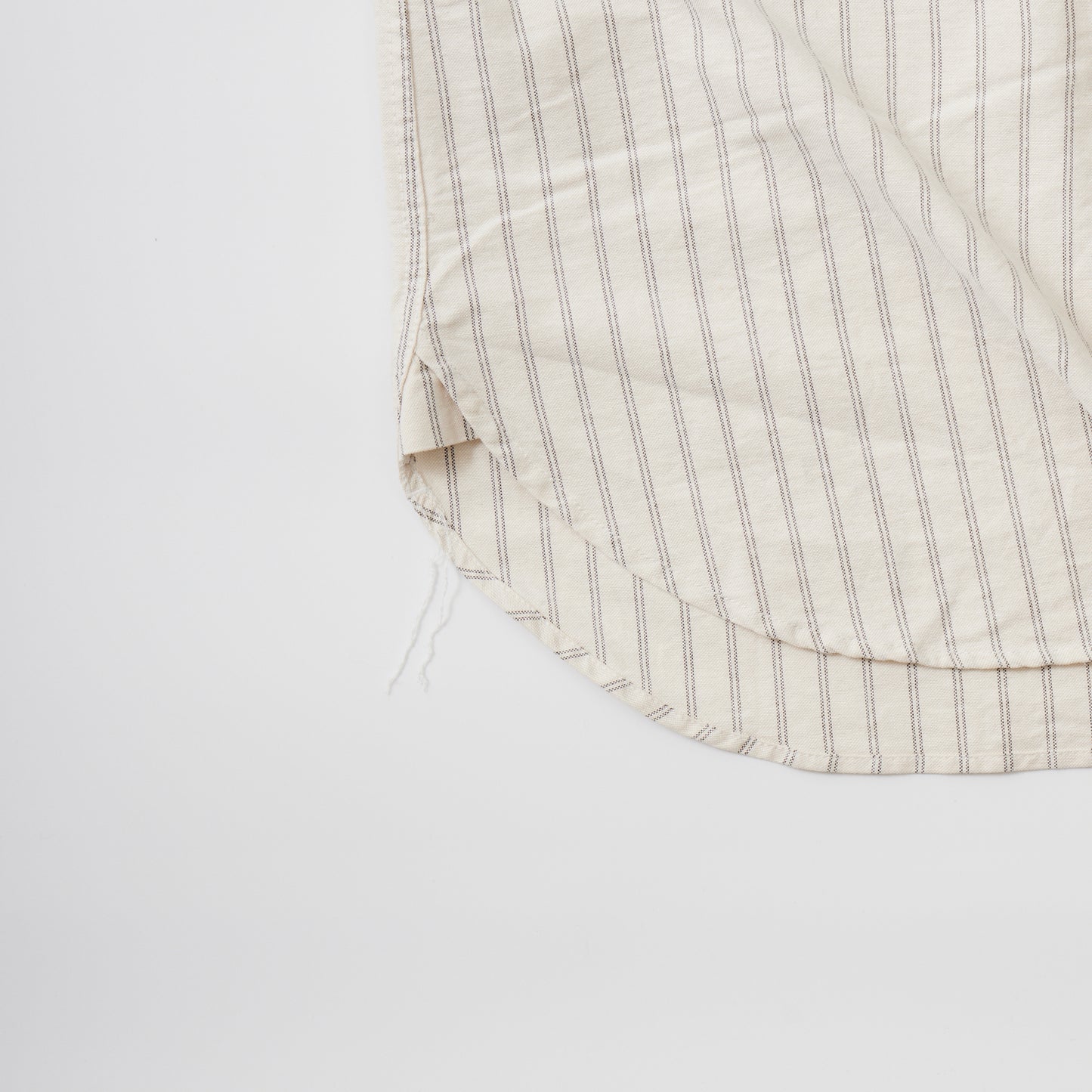 EMPIRE & SONS L/S CLASSIC BAND COLLAR SHIRT VINTAGE OXFORD - NATURAL/NAVY