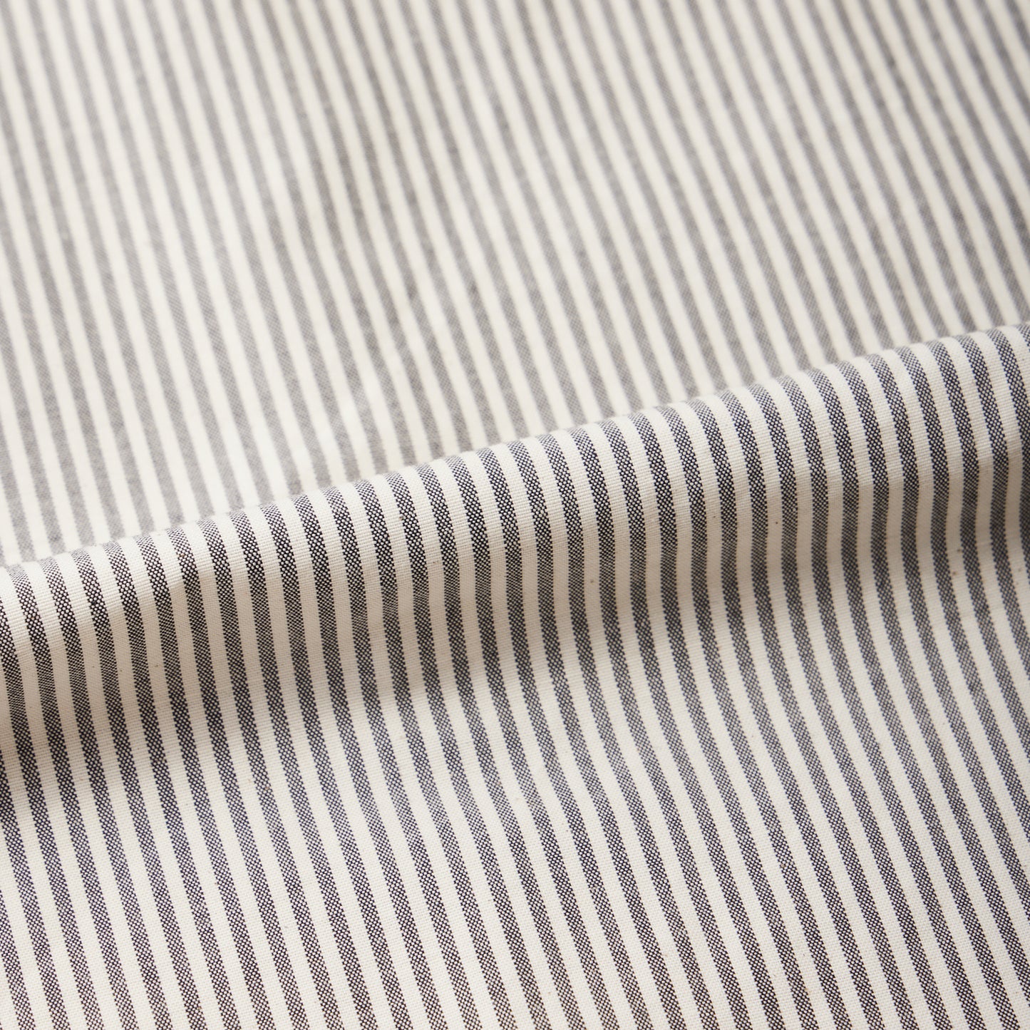 EMPIRE & SONS L/S UTILITY WORK SHIRT ORGANIC COTTON OXFORD CANVAS - 11 WHITE NAVY STRIPE