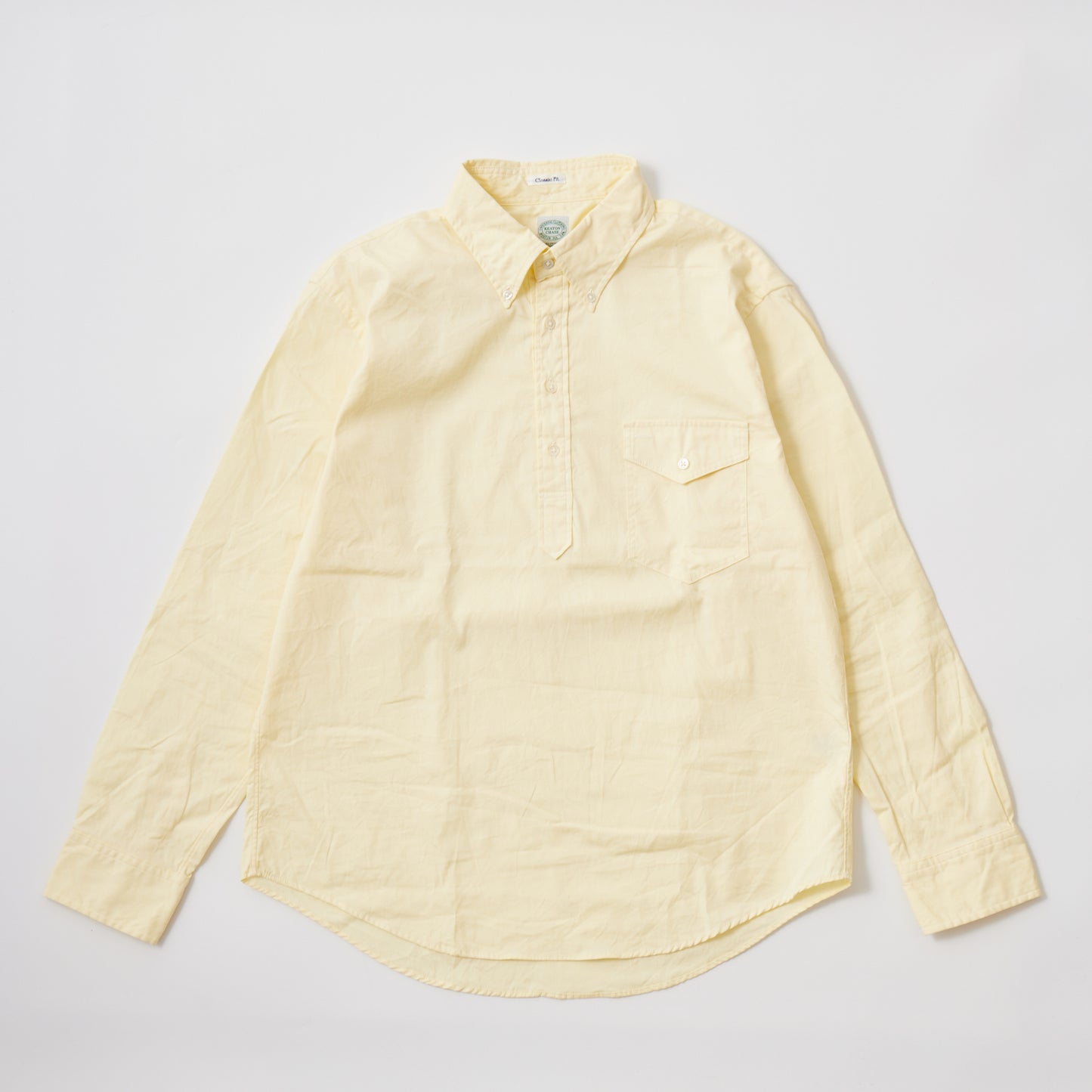 KEATON CHASE USA L/S CLASSIC FIT PULLOVER BD SHIRT - PINPOINT OXFORD - 4 COLORS