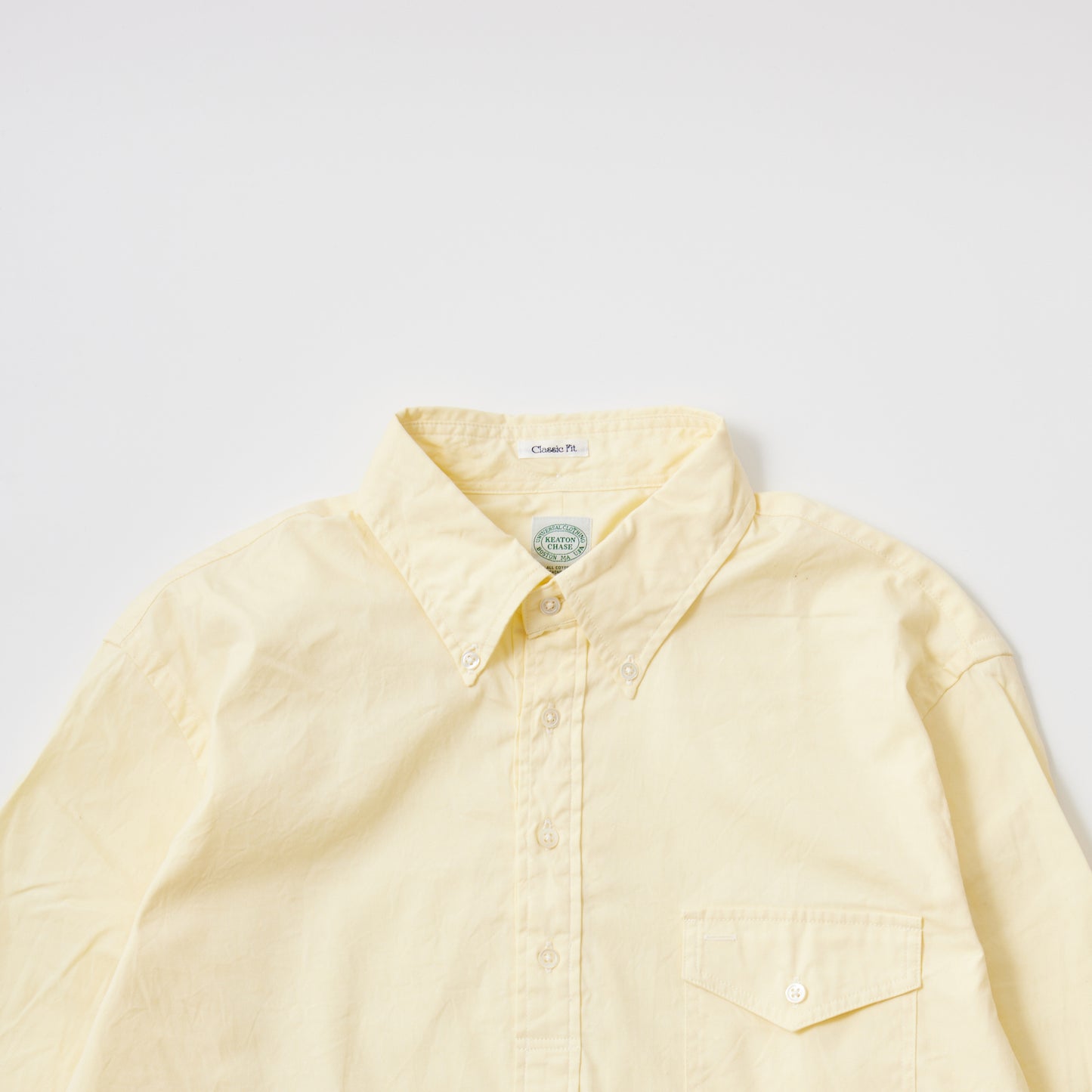 KEATON CHASE USA L/S CLASSIC FIT PULLOVER BD SHIRT - PINPOINT OXFORD - 4 COLORS