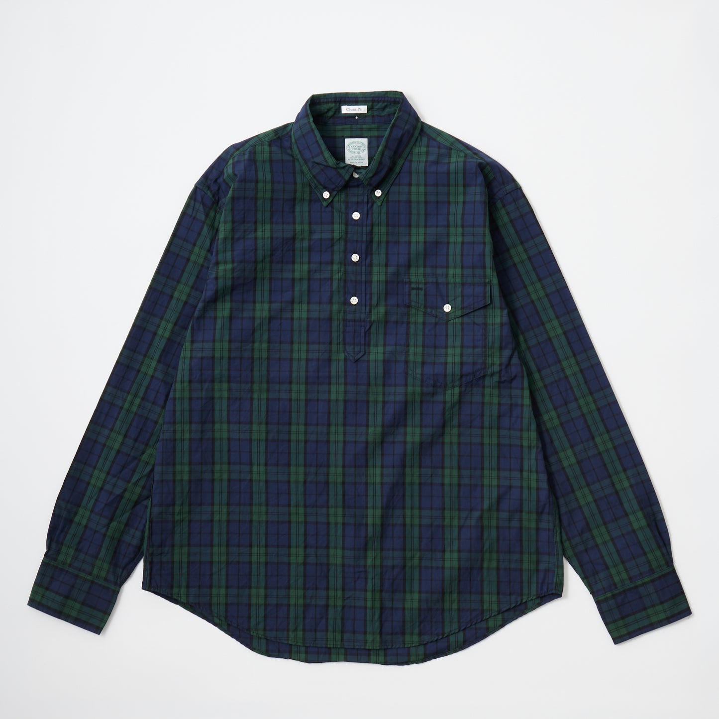 KEATON CHASE USA L/S CLASSIC FIT PULLOVER BD SHIRT BROAD TARTAN CHECK - 3 COLORS