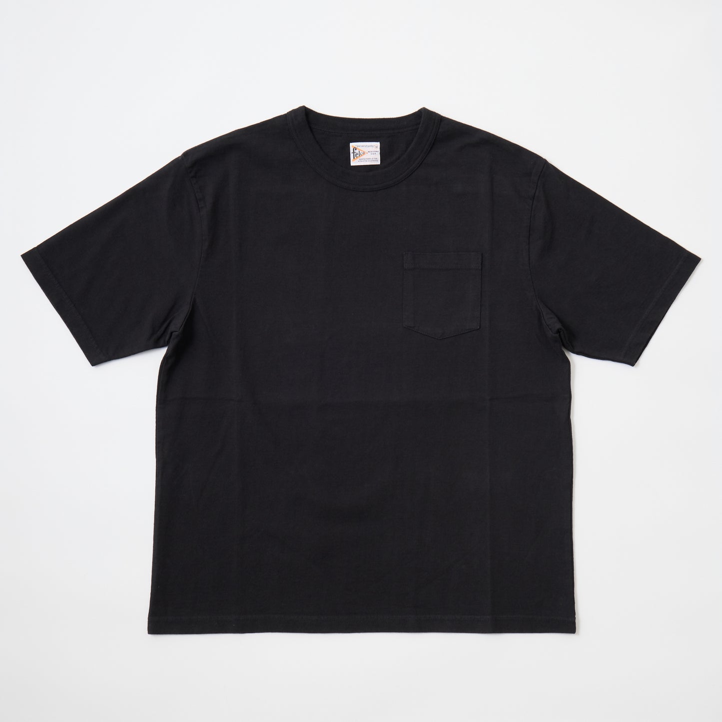 FELCO S/S BINDER NECK POCKET TEE 7oz 16SINGLE RUFFY JERSEY - 8 COLORS