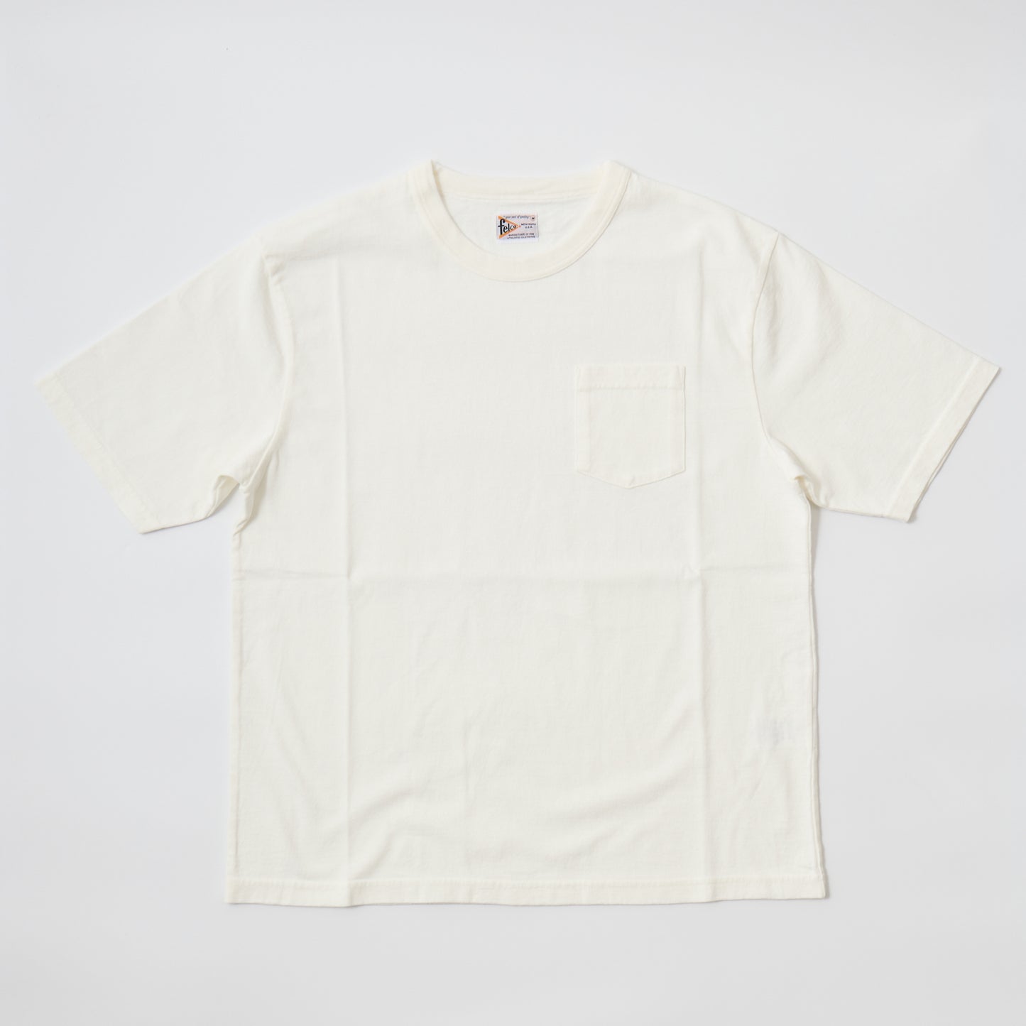 FELCO S/S BINDER NECK POCKET TEE 7oz 16SINGLE RUFFY JERSEY - 8 COLORS
