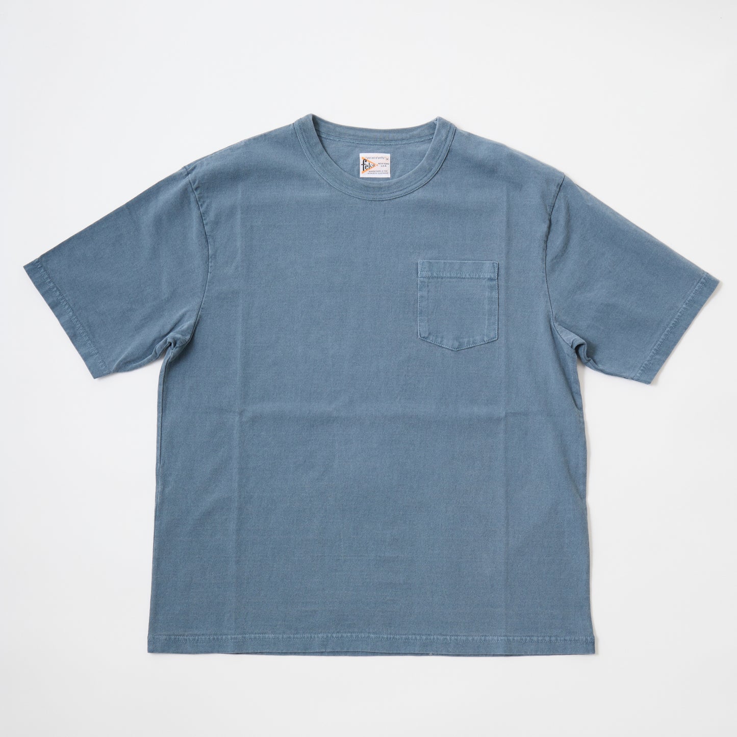 FELCO S/S BINDER NECK POCKET TEE 7oz 16SINGLE RUFFY JERSEY - 14 COLORS