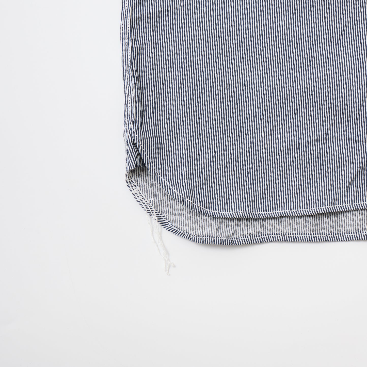 EMPIRE & SONS L/S USN STYLE WORK SHIRT 5oz ORGANIC COTTON HICKORY STRIPE