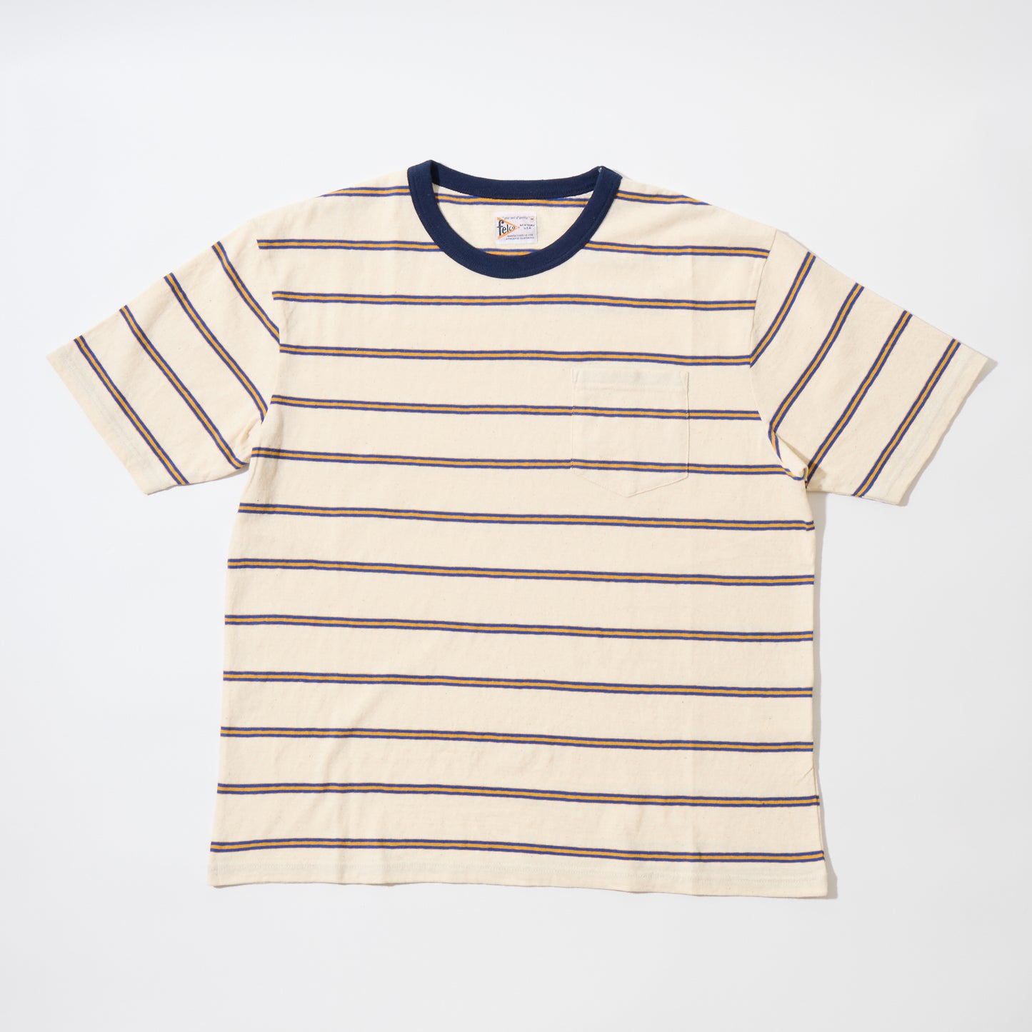 FELCO S/S CREW POCKET-T CRESER STRIPE