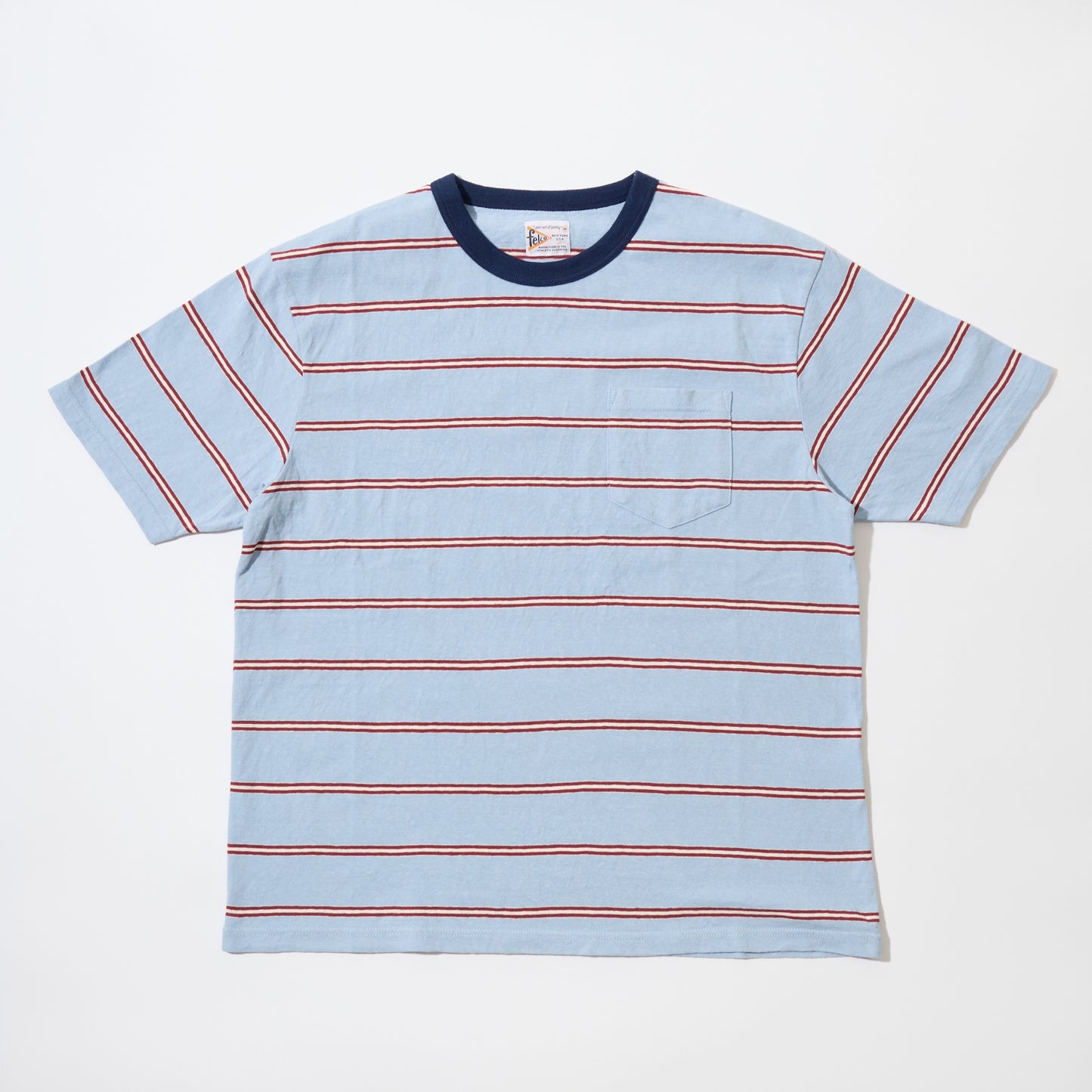 FELCO S/S CREW POCKET-T CRESER STRIPE
