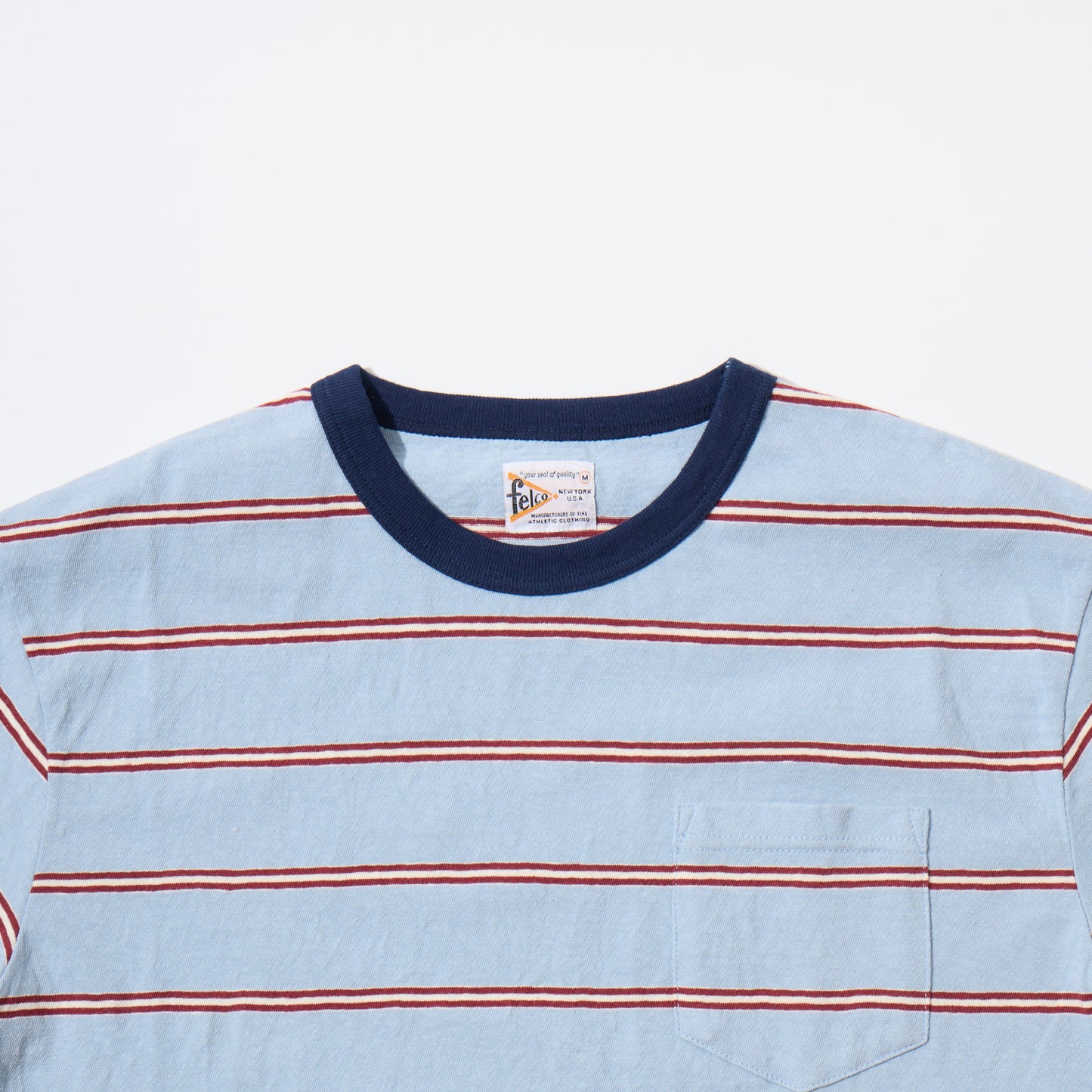 FELCO S/S CREW POCKET-T CRESER STRIPE