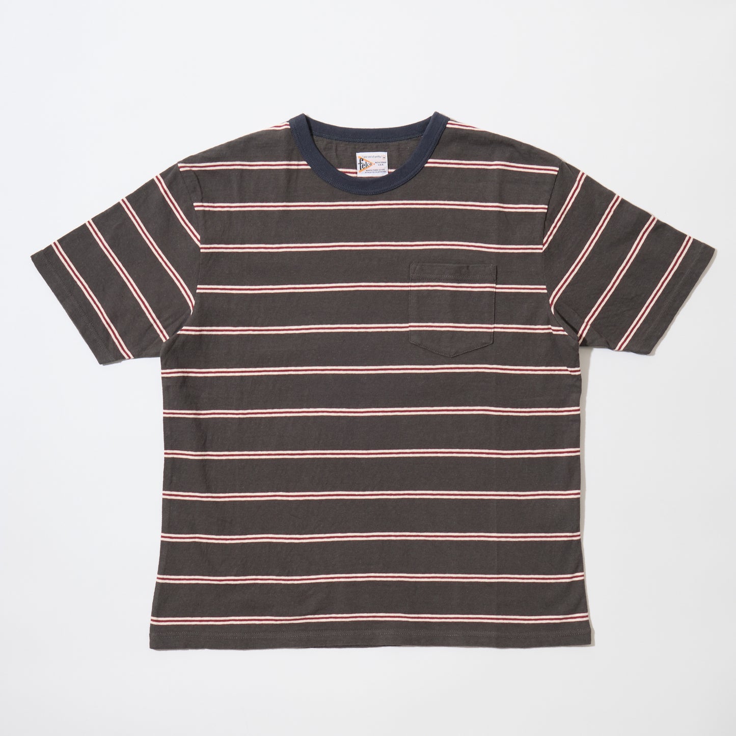 FELCO S/S CREW POCKET-T CRESER STRIPE