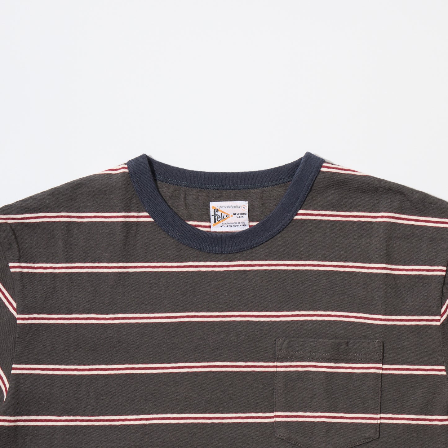 FELCO S/S CREW POCKET-T CRESER STRIPE