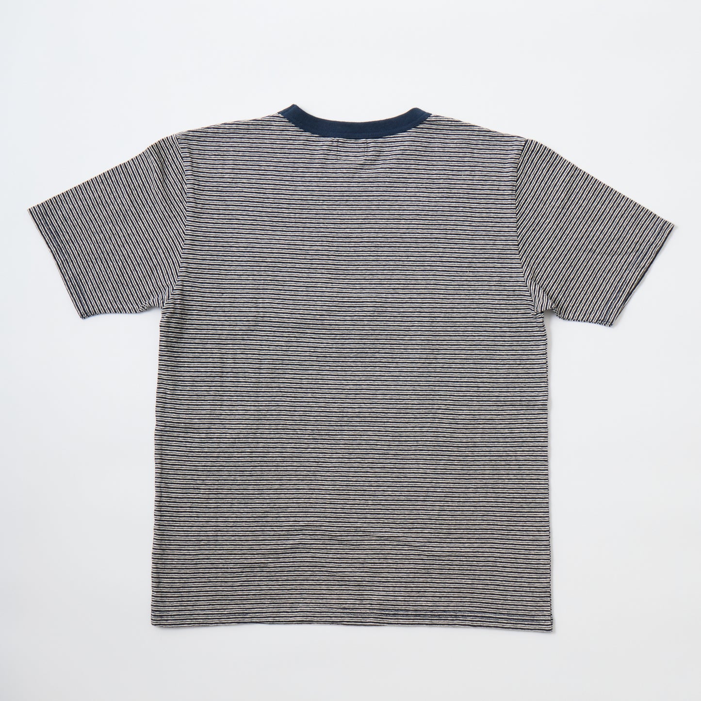 FELCO S/S CREW POCKET-T ORGANIC FOGGY MINI STRIPE