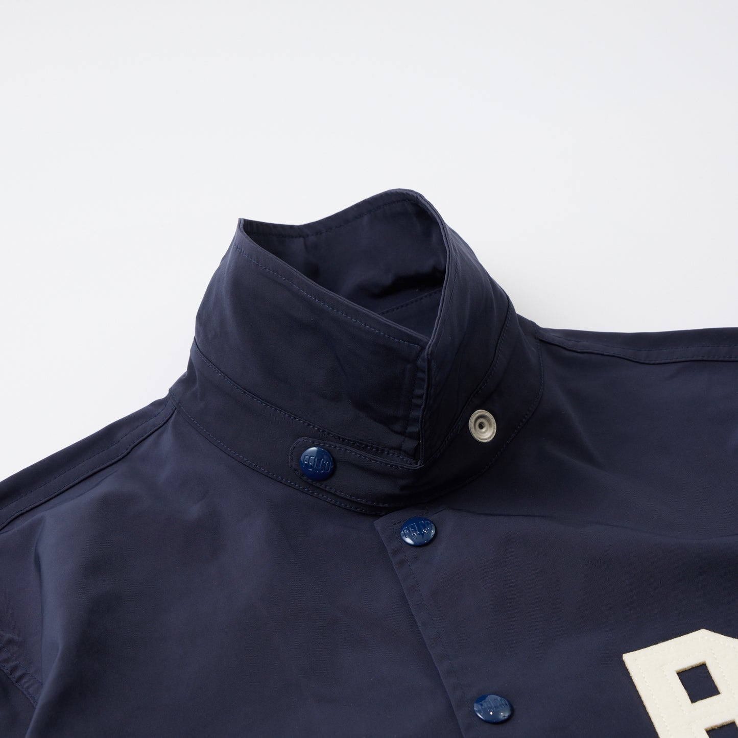 FELCO CLASSIC FIT SET IN SLEEVE UNLINED COACH JACKET SNAP BUTTON FRONT - BROOKLIN ROYAL GIANTS