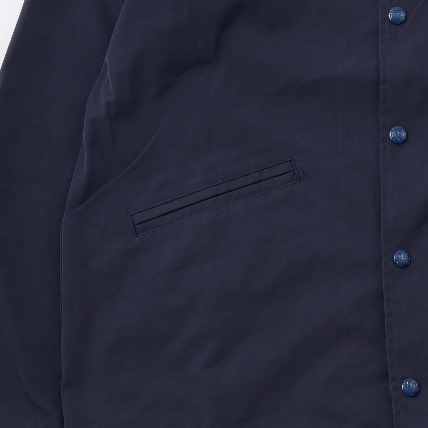 FELCO CLASSIC FIT SET IN SLEEVE UNLINED COACH JACKET SNAP BUTTON FRONT - BROOKLIN ROYAL GIANTS