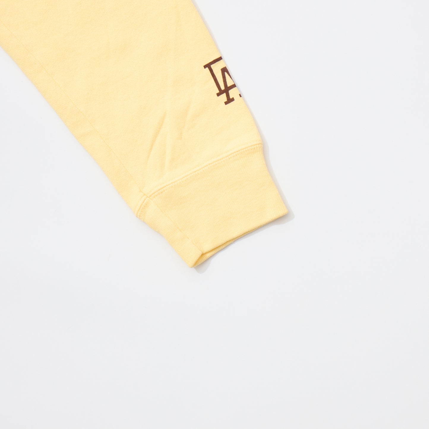CALIFOLKS MADE IN CALIFORNIA COMFORT WASH CREW NECK SWEAT SHIRT - YELLOW
