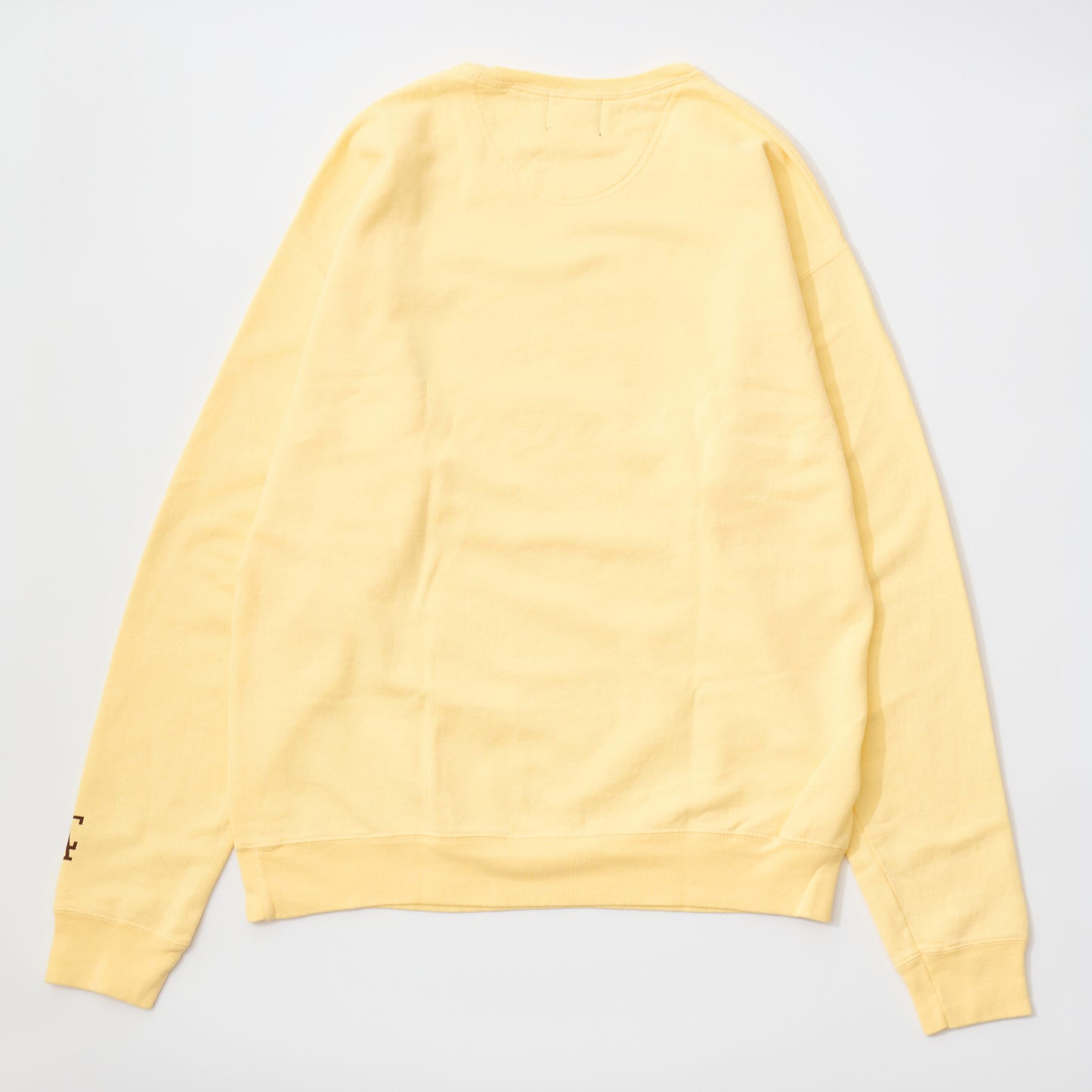 CALIFOLKS MADE IN CALIFORNIA COMFORT WASH CREW NECK SWEAT SHIRT - YELLOW