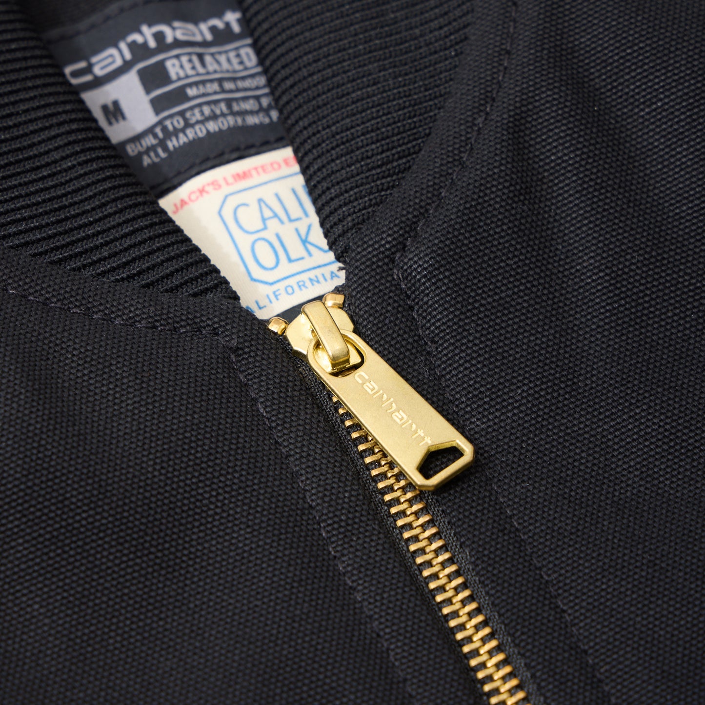 CALIFOLKS CARHARTT USA DUCK VEST w/CALIFOLKS EMBROIDERY - BLACK