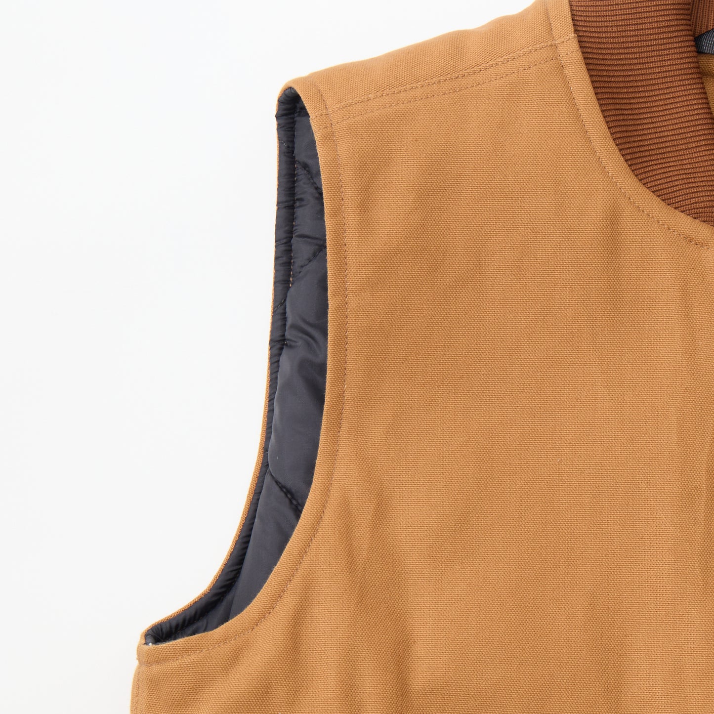 CALIFOLKS CARHARTT USA DUCK VEST w/CALIFOLKS EMBROIDERY - BROWN