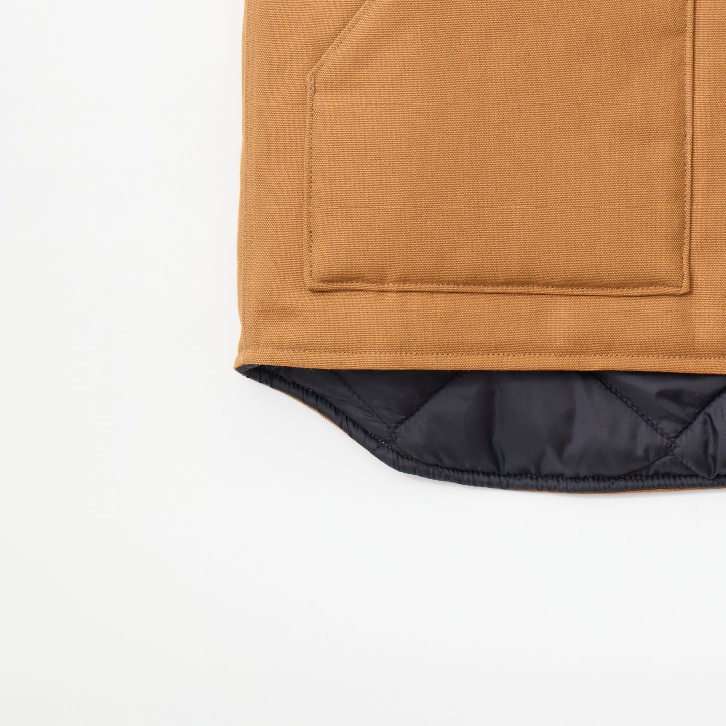 CALIFOLKS CARHARTT USA DUCK VEST w/CALIFOLKS EMBROIDERY - BROWN