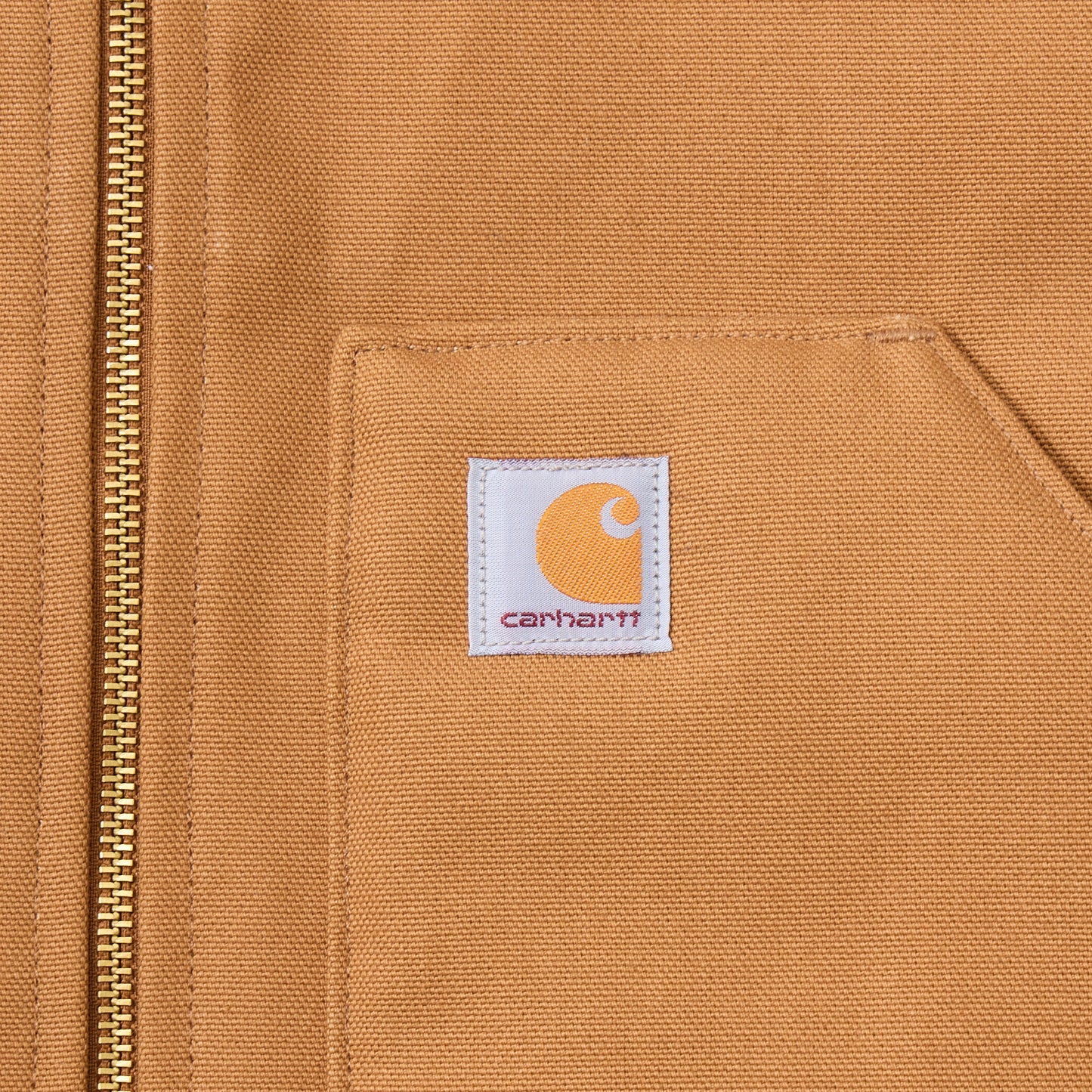 CALIFOLKS CARHARTT USA DUCK VEST w/CALIFOLKS EMBROIDERY - BROWN