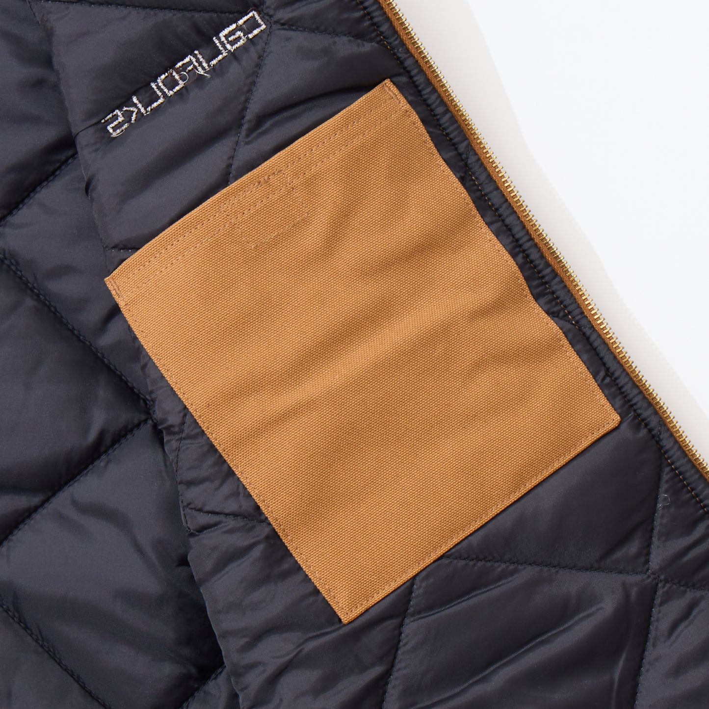 CALIFOLKS CARHARTT USA DUCK VEST w/CALIFOLKS EMBROIDERY - BROWN