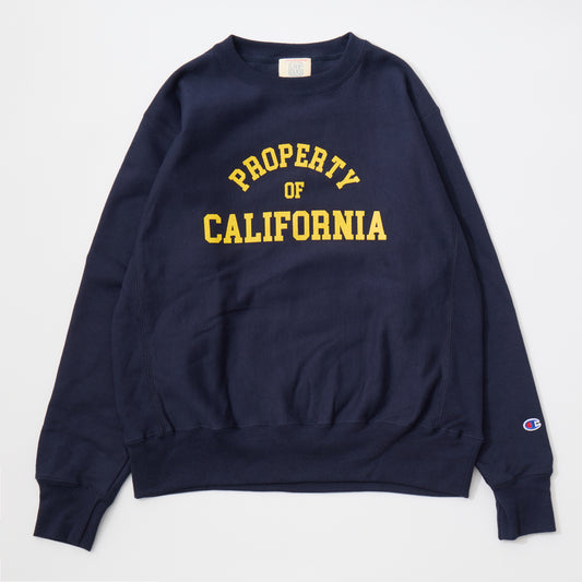 CALIFOLKS CHAMPION REVERSE WEAVE CREW NECK SWEAT - PROPERTY OF CALIFORNIA
