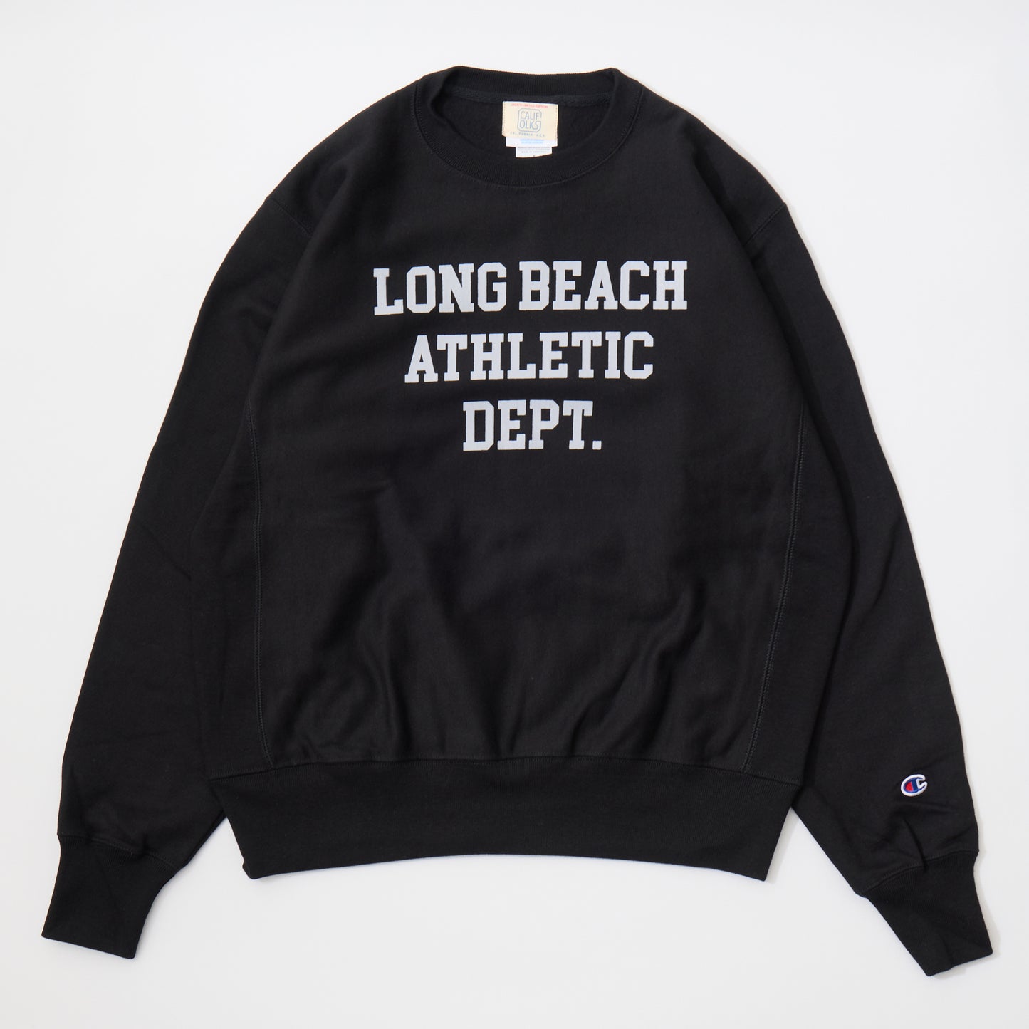 CALIFOLKS CHAMPION REVERSE WEAVE CREW NECK SWEAT - LONG BEACH