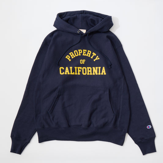 CALIFOLKS CHAMPION REVERSE WEAVE HOODED PULLOVER SWEAT - PROPERTY OF CALIFORNIA