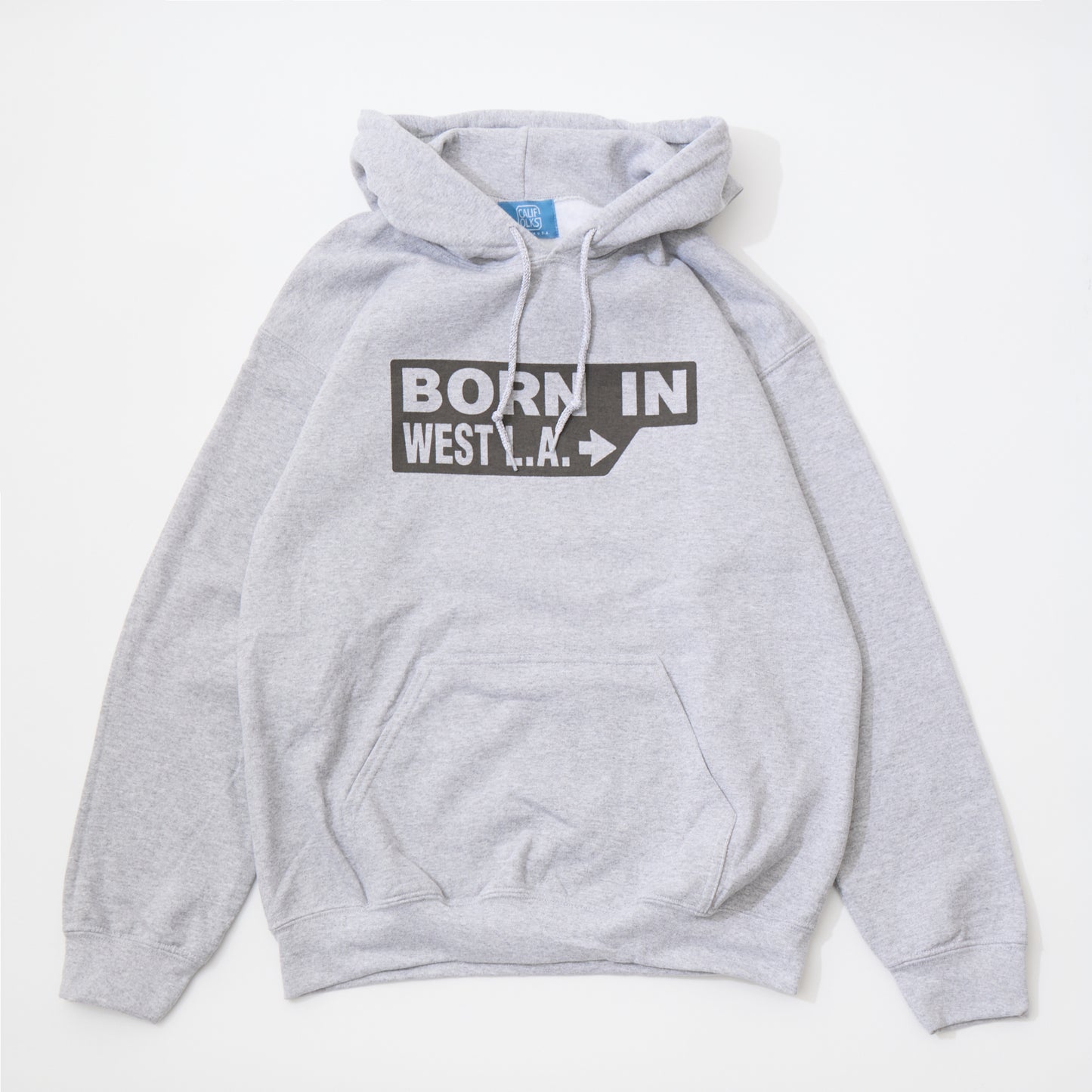 CALIFOLKS US GILDAN HOODED PULLOVER SWEAT - BORN IN WEST LA