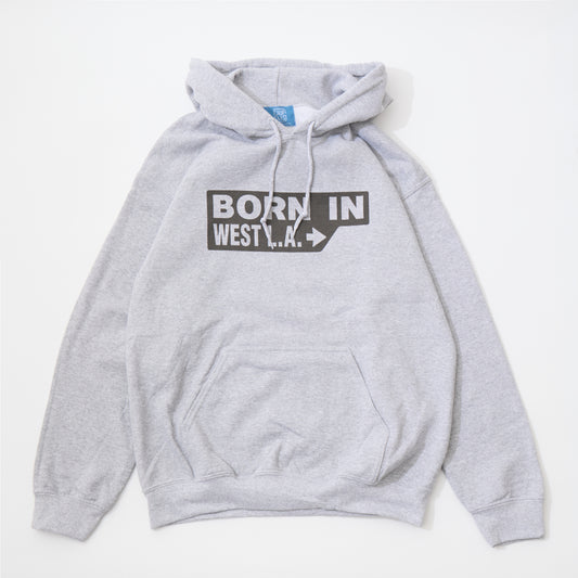 CALIFOLKS US GILDAN HOODED PULLOVER SWEAT - BORN IN WEST LA