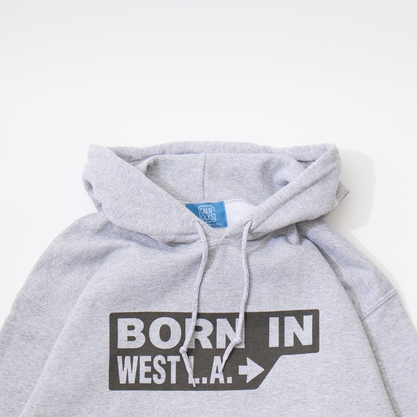 CALIFOLKS US GILDAN HOODED PULLOVER SWEAT - BORN IN WEST LA