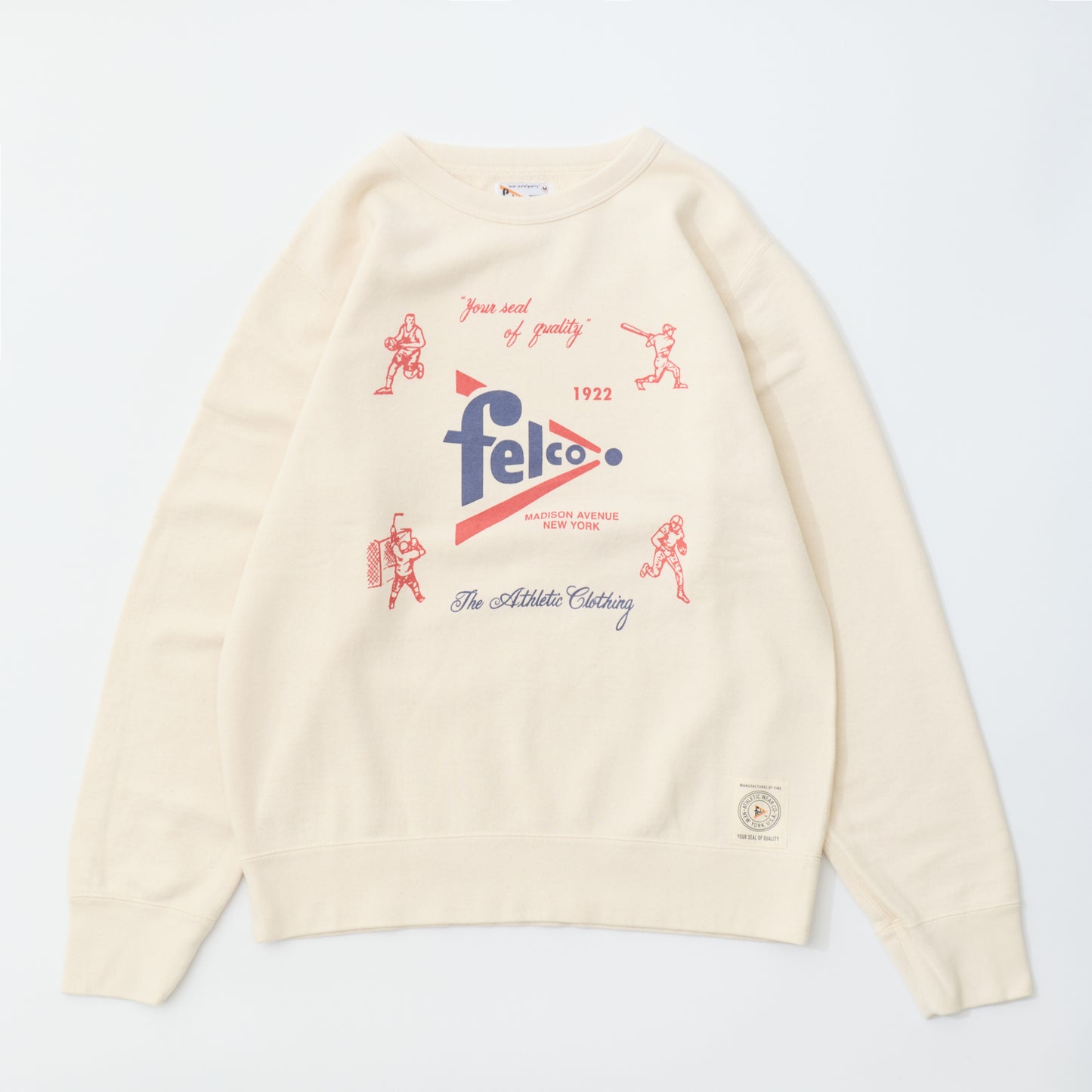 FELCO CLASSIC FIT 10oz TERRY BINDER CREW SET IN SWEAT - FELCO SPORTS PRINT