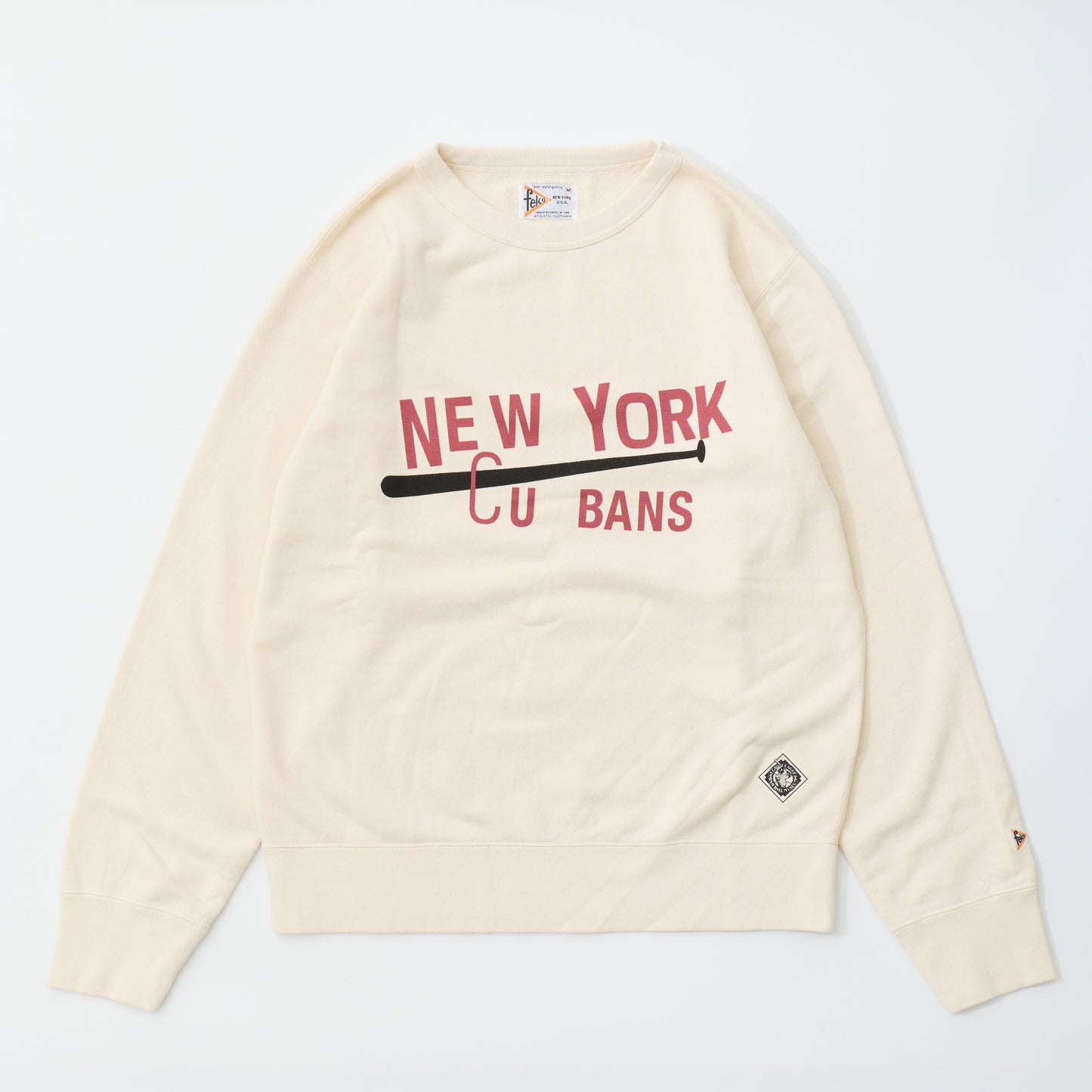 FELCO CLASSIC FIT 10oz TERRY BINDER CREW SET IN SWEAT - NEW YORK CUBANS