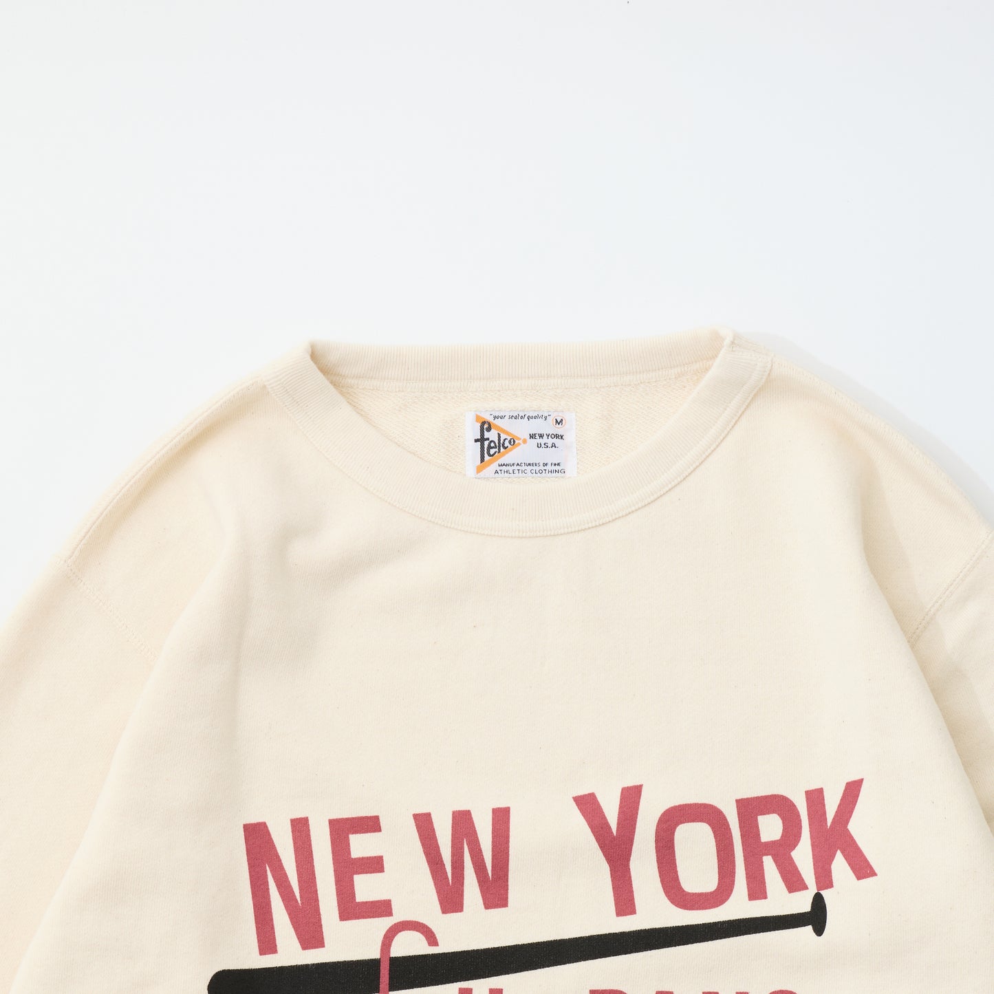 FELCO CLASSIC FIT 10oz TERRY BINDER CREW SET IN SWEAT - NEW YORK CUBANS