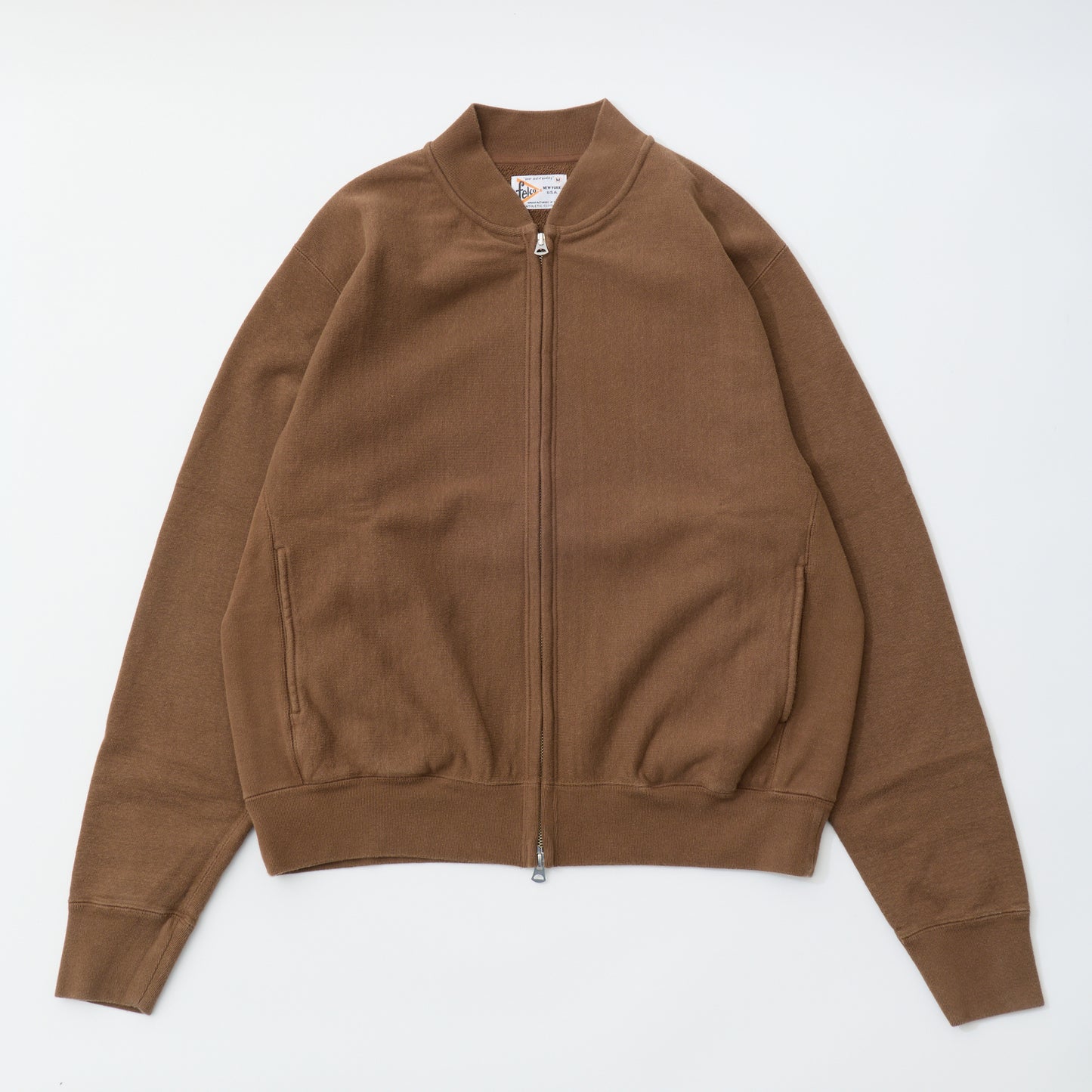 FELCO CLASSIC FIT 16oz TERRY ZIP BASEBALL NECK W/SLASH POCKET - 6 COLORS