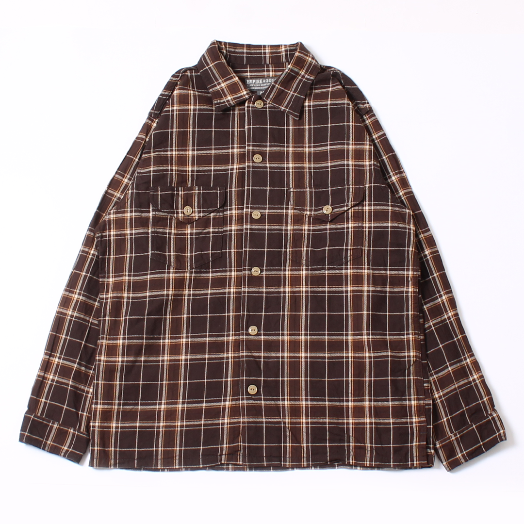 EMPIRE & SONS WORK SHIRT JACKET - COTTON TWILL CHECK