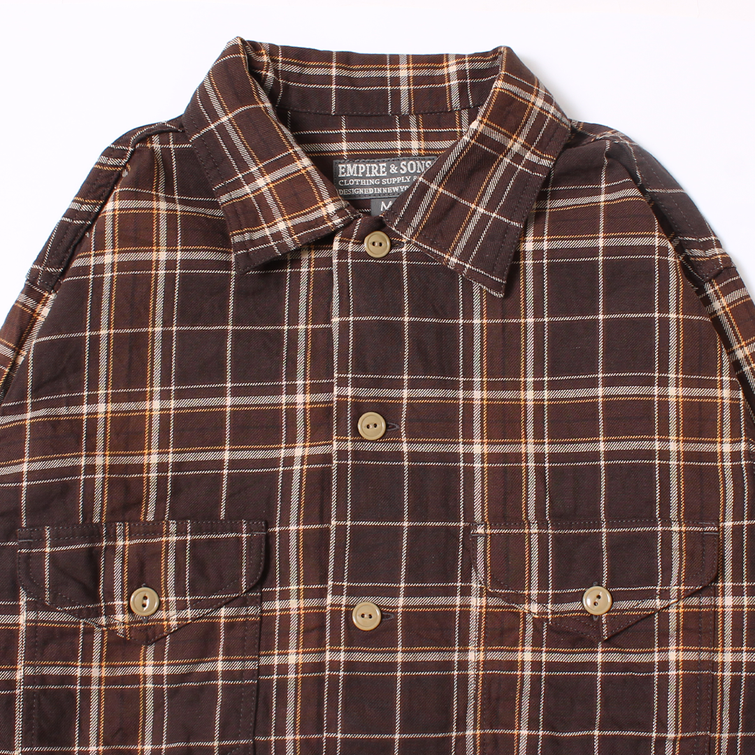 EMPIRE & SONS WORK SHIRT JACKET - COTTON TWILL CHECK