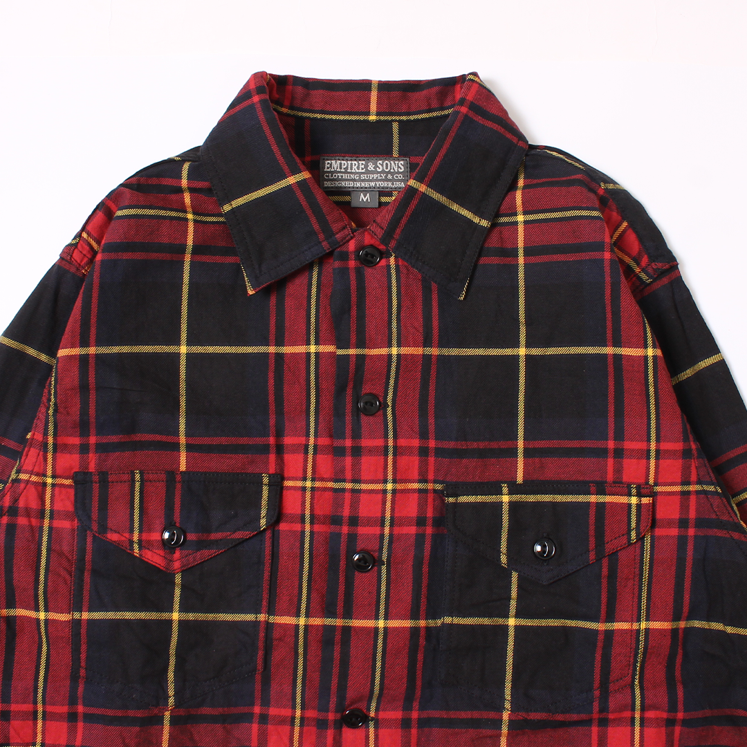 EMPIRE & SONS WORK SHIRT JACKET - COTTON TWILL CHECK