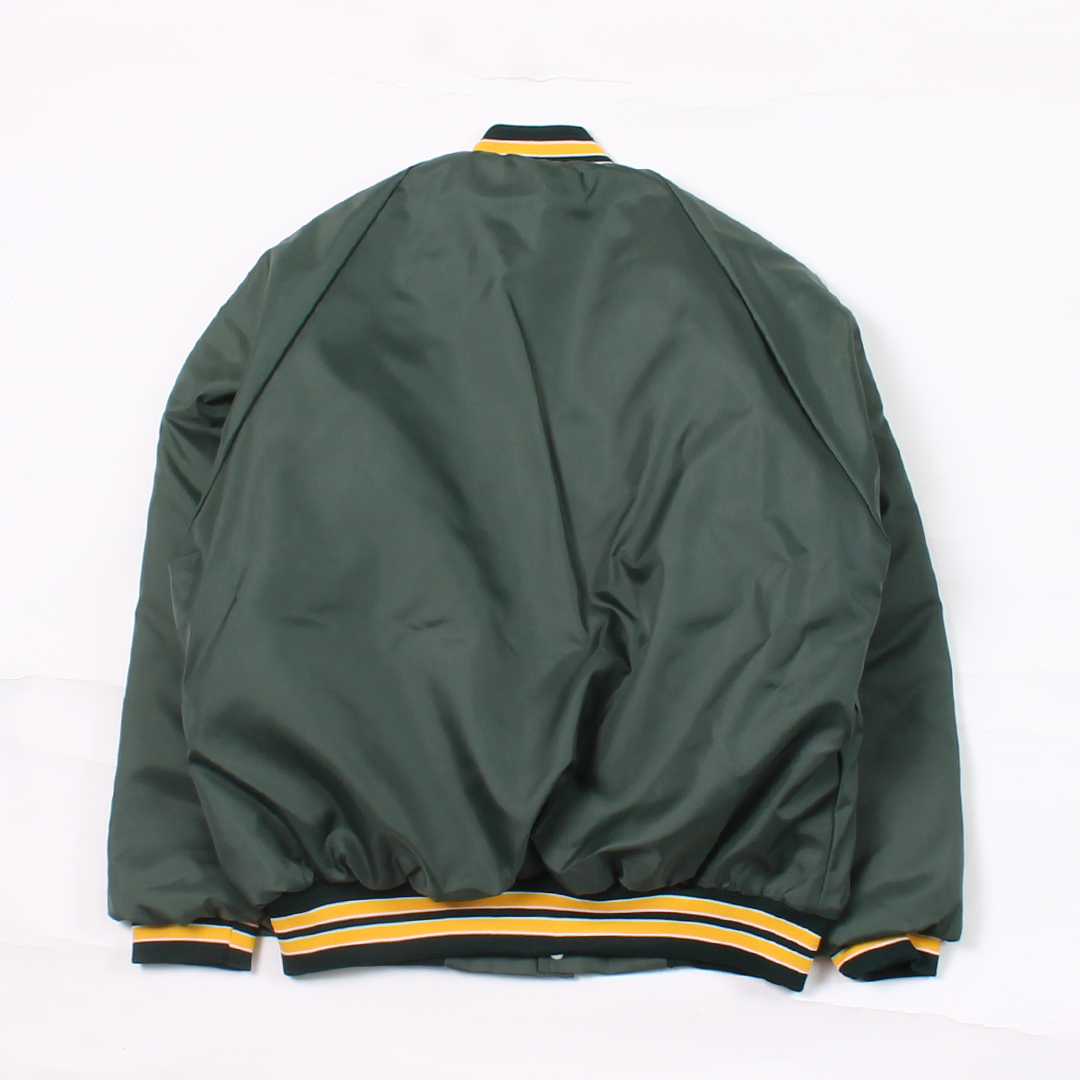 【ONE OF A KIND】FELCO MADE IN USA AWARD JACKET NYLON OXFORD QUILT LINED - FOREST