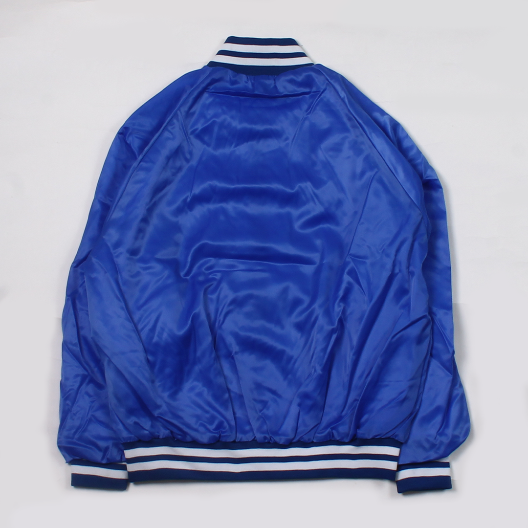 【ONE OF A KIND】FELCO MADE IN USA AWARD JACKET SATIN FLANNEL LINED - ROYAL BLUE