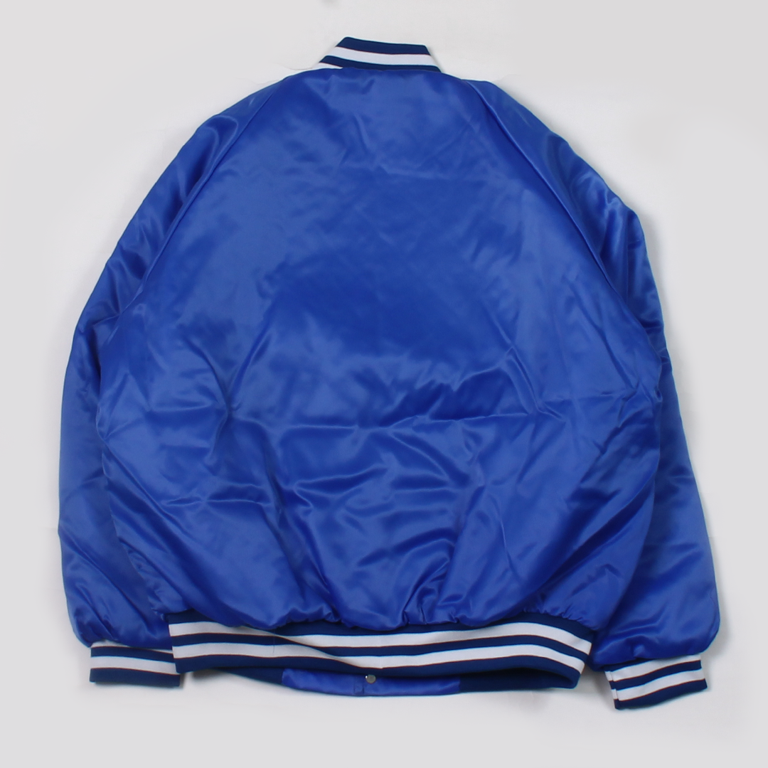 【ONE OF A KIND】FELCO MADE IN USA AWARD JACKET SATIN QUILT LINED - ROYAL BLUE