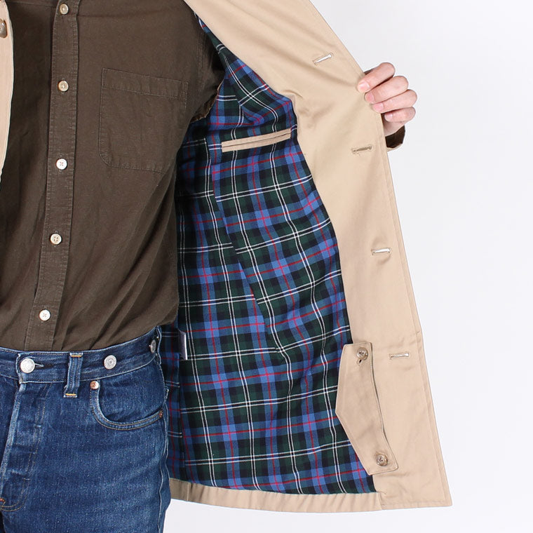 TRAFALGAR SHIELD T- 4 SHORT BALL COLLAR COAT W/ROSETARTAN LINING - 3 Colors - TRSH-33