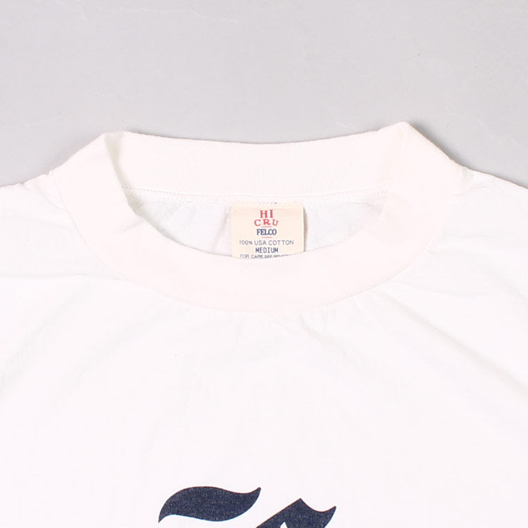 FELCO S/S HI CREW T-SHIRT 30s USA COTTON w/PRINT OLD ENGLISH F 1922 - 3 Colors - FELC-365