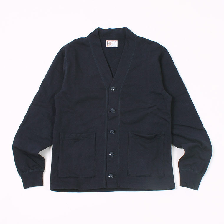 FELCO 12oz TERRY V-NECK LETTERED  CARDIGAN - 3 COLORS - FELC-372